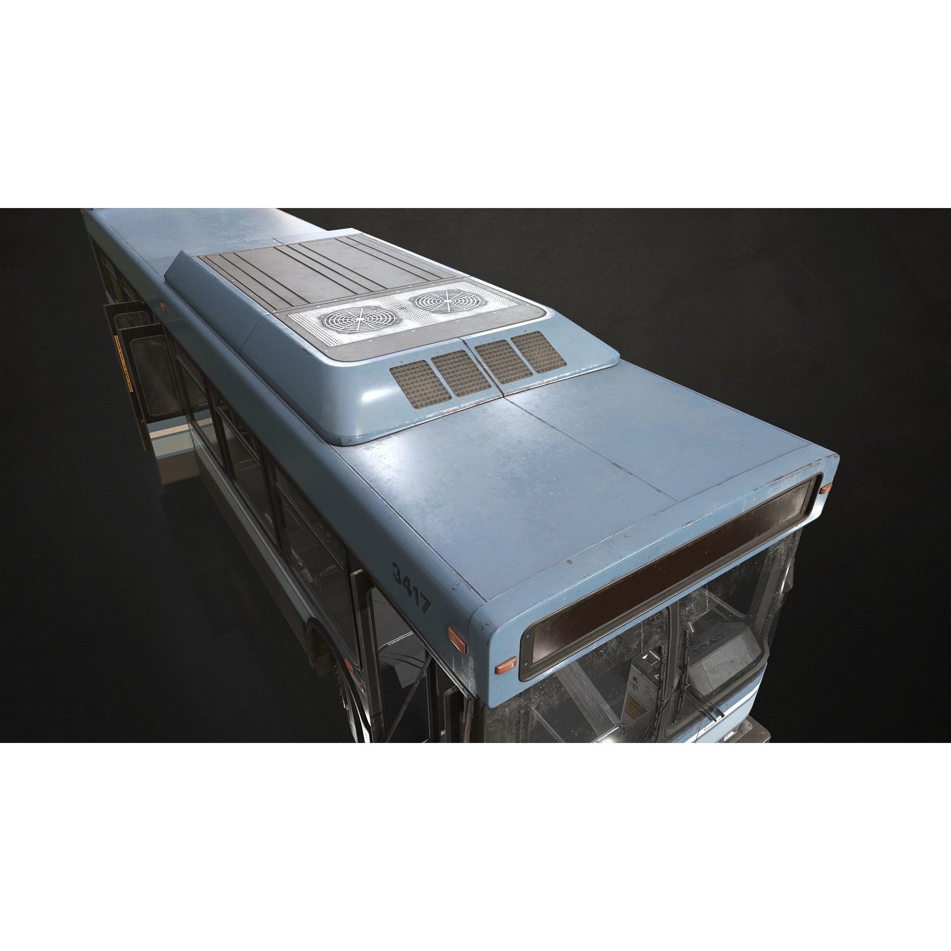 City Bus V2 - Low-Poly Game-Ready 3D Model - View 12