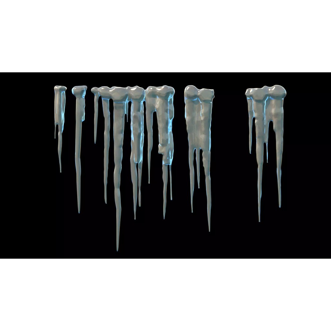 Haunted Snow Trees 3D Model – Stylized Winter Fantasy Asset, FBX - View 31