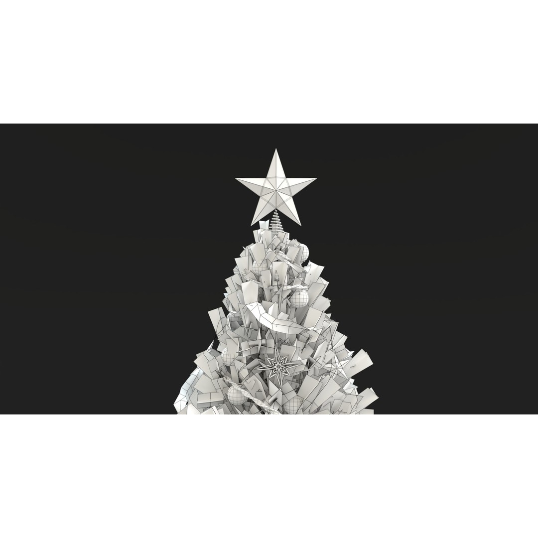 Christmas Tree 3D Model – PBR Textured Game Asset, Blender - View 17