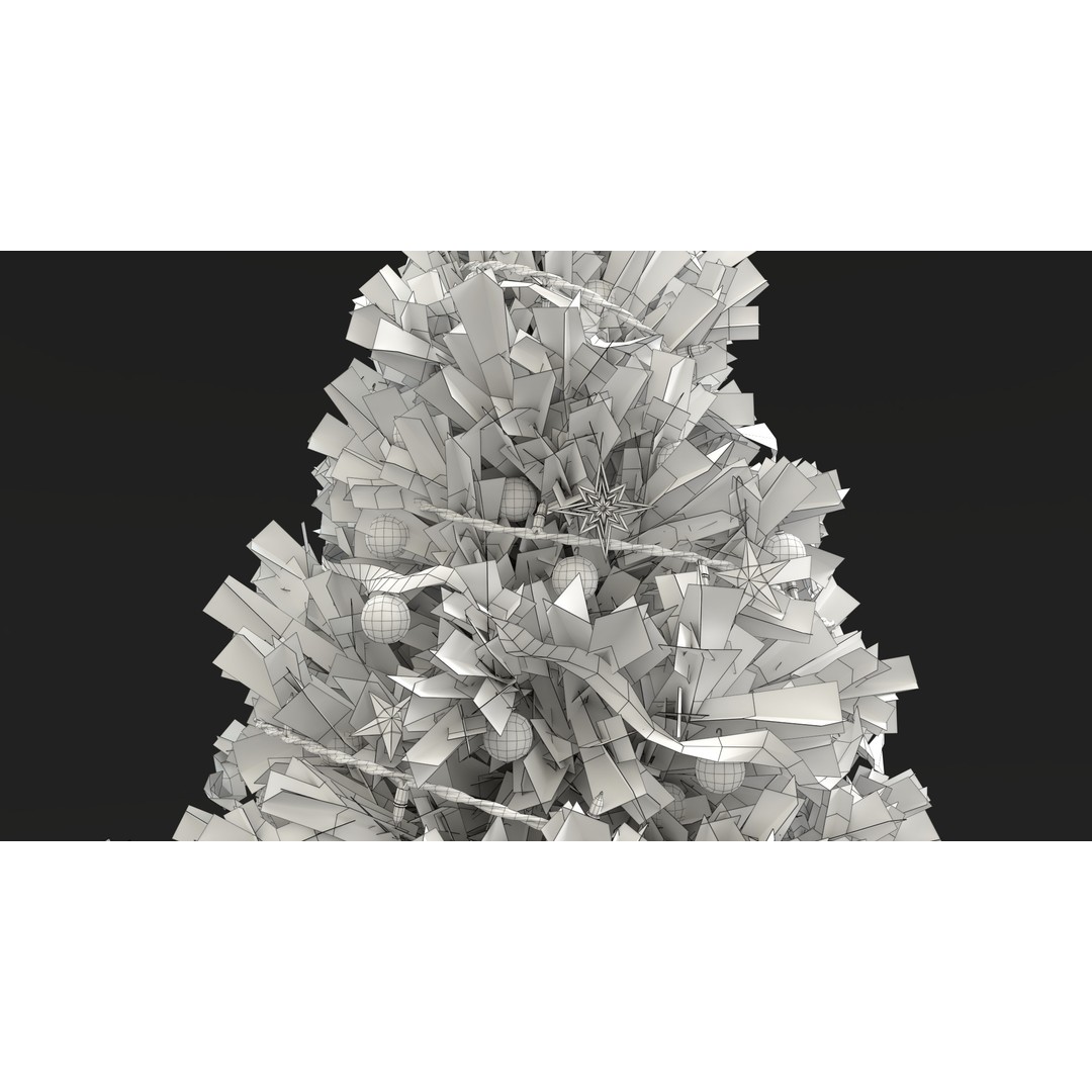 Christmas Tree 3D Model – PBR Textured Game Asset, Blender - View 18