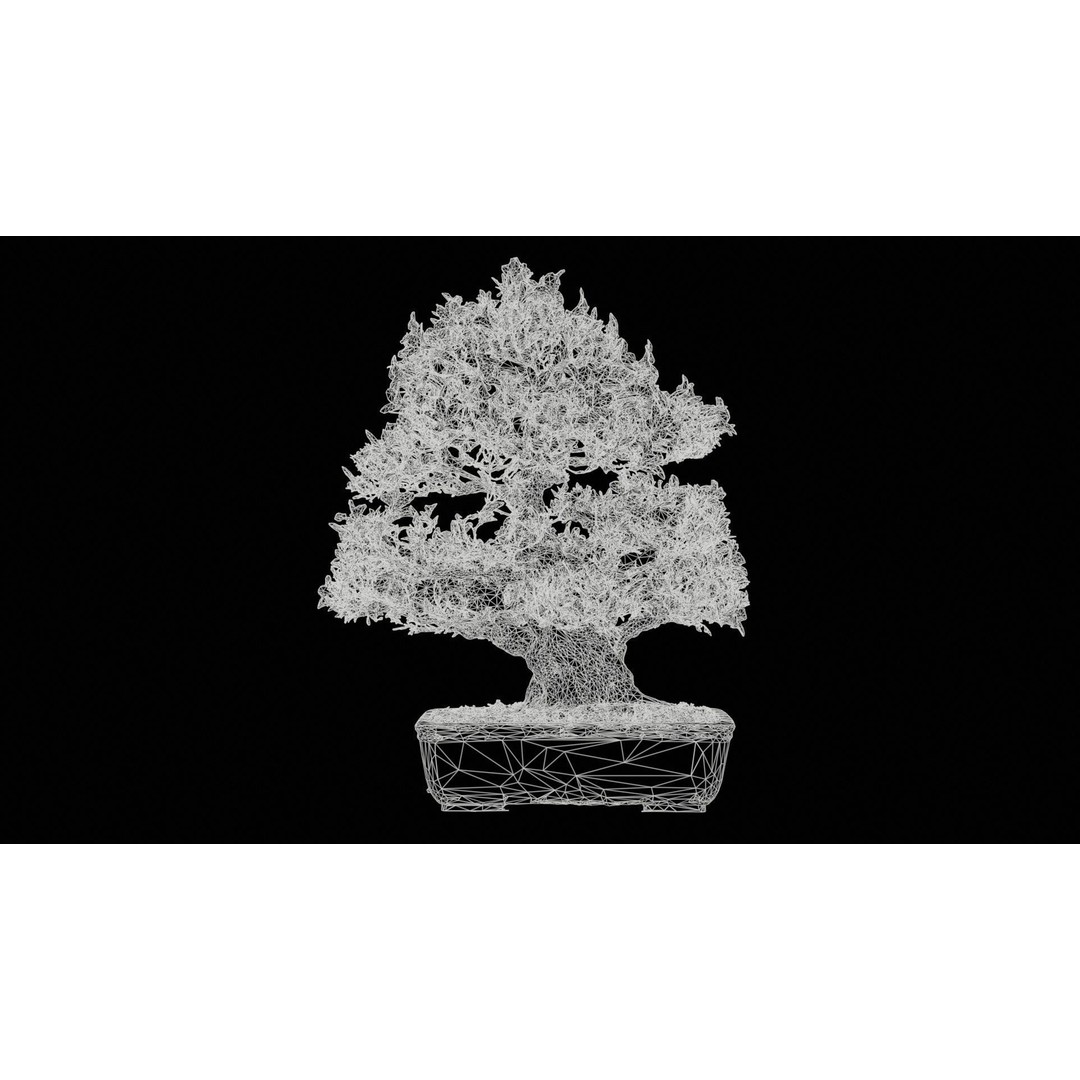 Satsuki Azalea Bonsai Tree 3D Model – Low Poly Game Asset, FBX, PBR - View 13