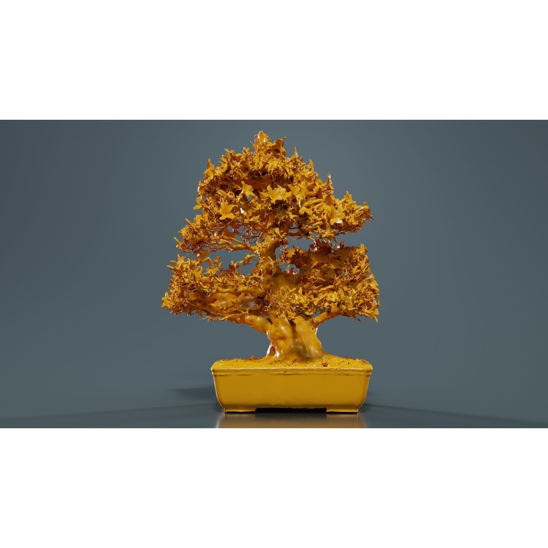 Satsuki Azalea Bonsai Tree 3D Model – Low Poly Game Asset, FBX, PBR - View 14
