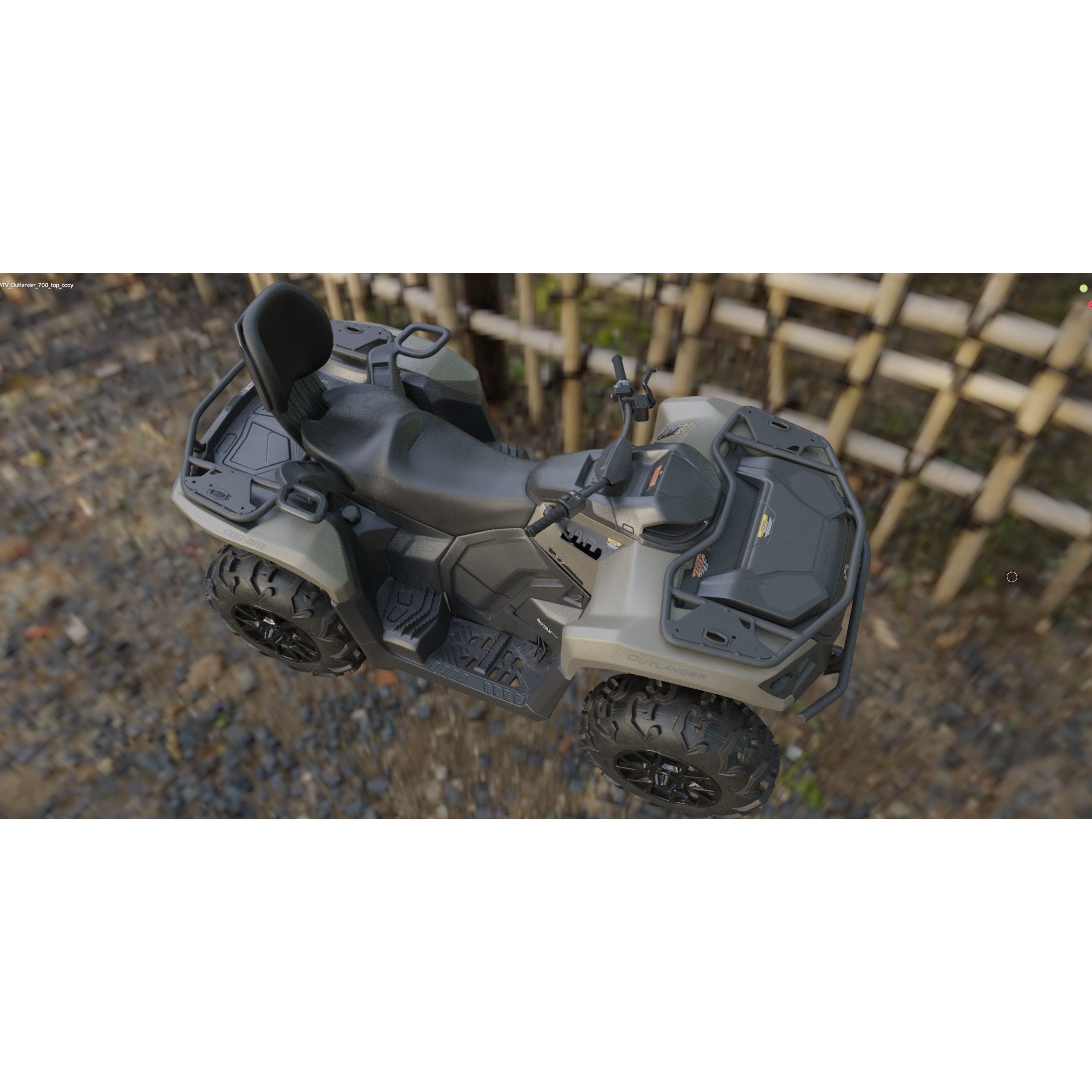 Can-Am Outlander 700 XT - Game-Ready 3D Model - View 22