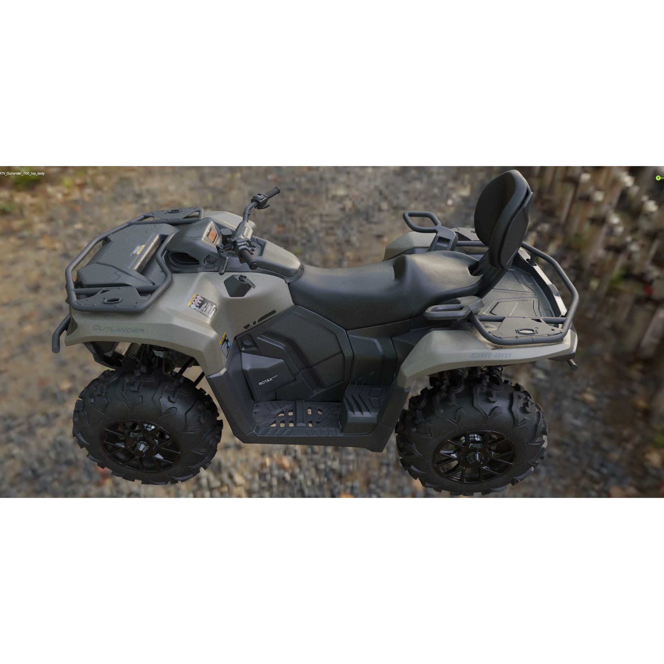 Can-Am Outlander 700 XT - Game-Ready 3D Model - View 24