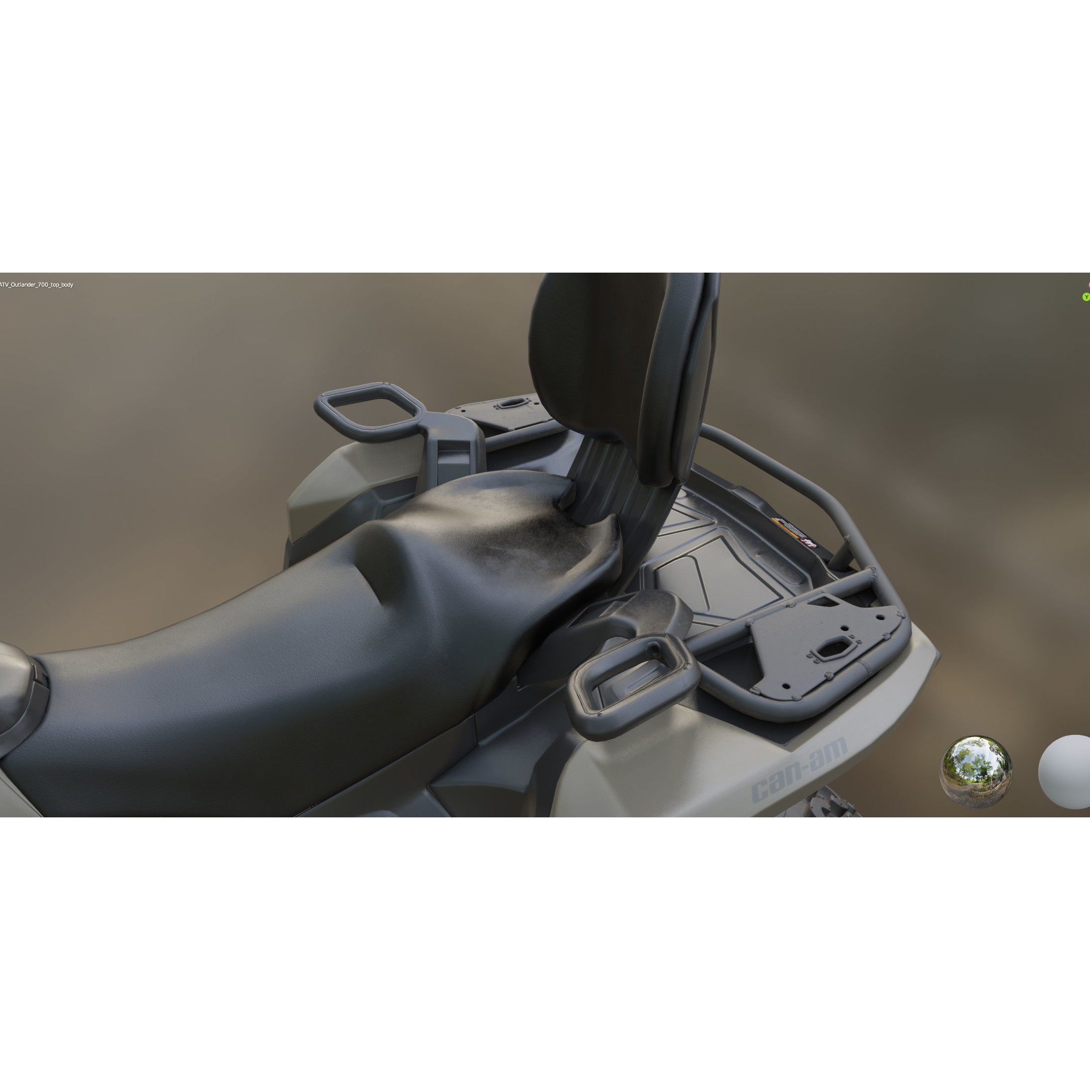 Can-Am Outlander 700 XT - Game-Ready 3D Model - View 31