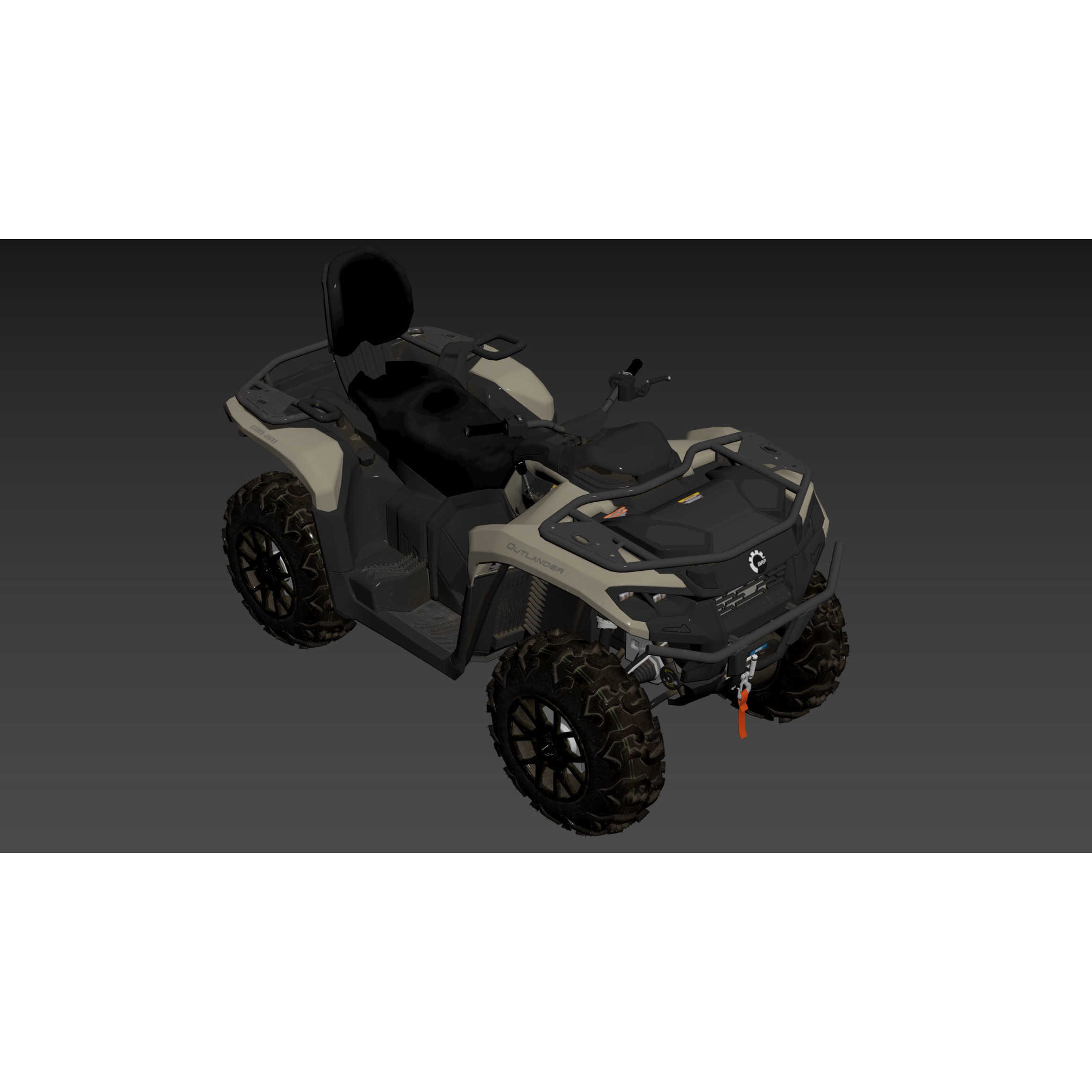 Can-Am Outlander 700 XT - Game-Ready 3D Model - View 41