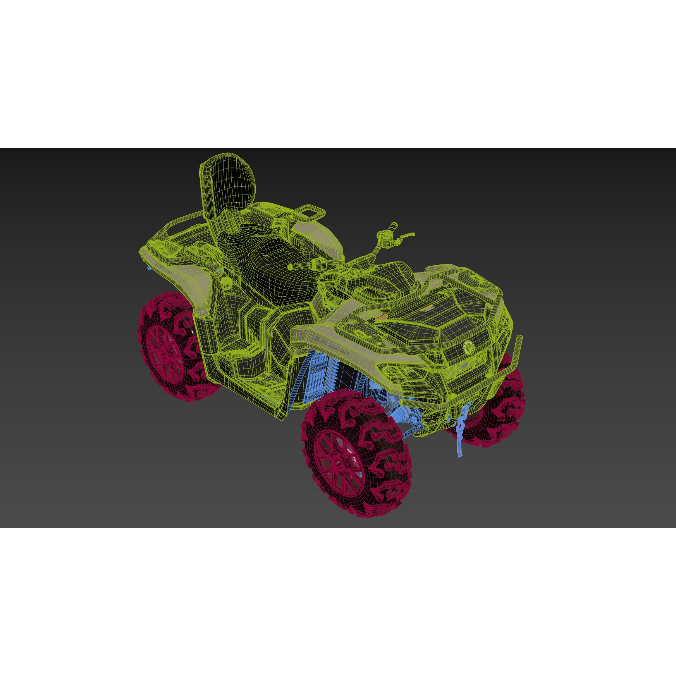 Can-Am Outlander 700 XT - Game-Ready 3D Model - View 44