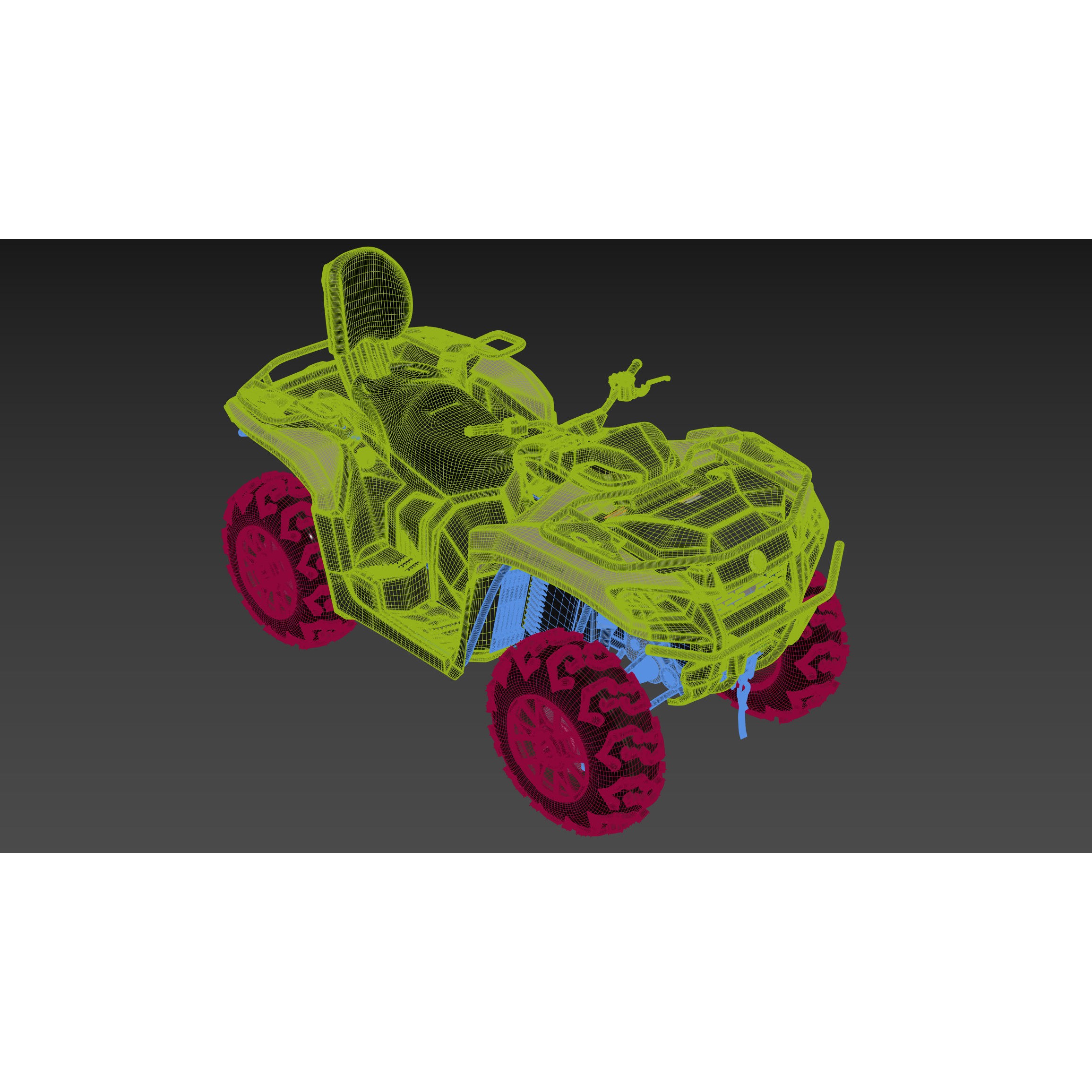 Can-Am Outlander 700 XT - Game-Ready 3D Model - View 45