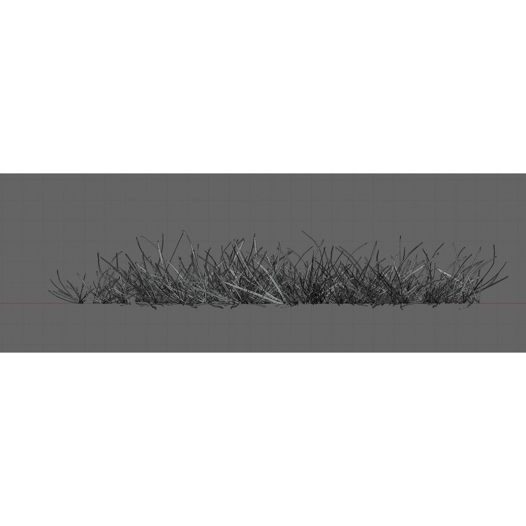 Realistic Grass 3D Model – PBR Animated Grass Patches, FBX, OBJ - View 11