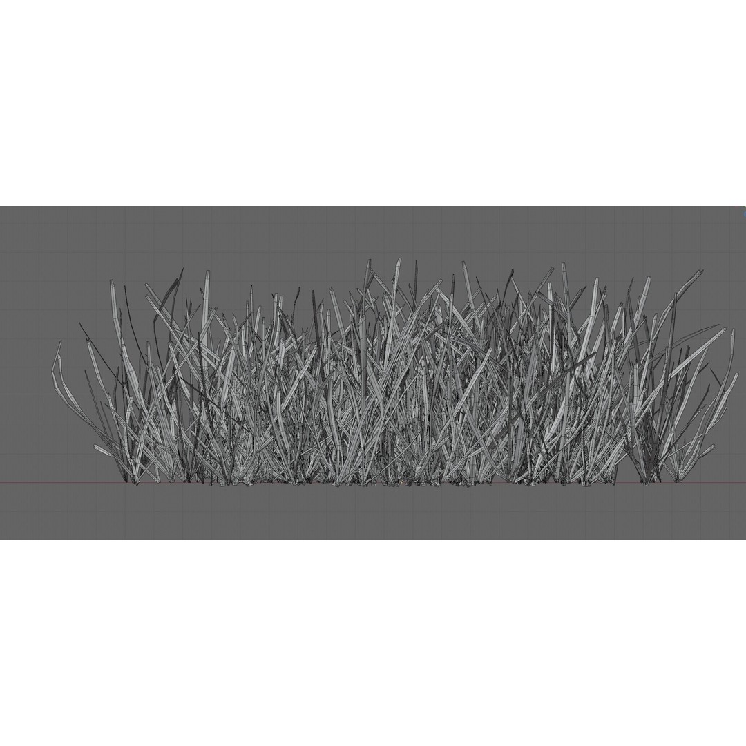 Realistic Grass 3D Model – PBR Animated Grass Patches, FBX, OBJ - View 12