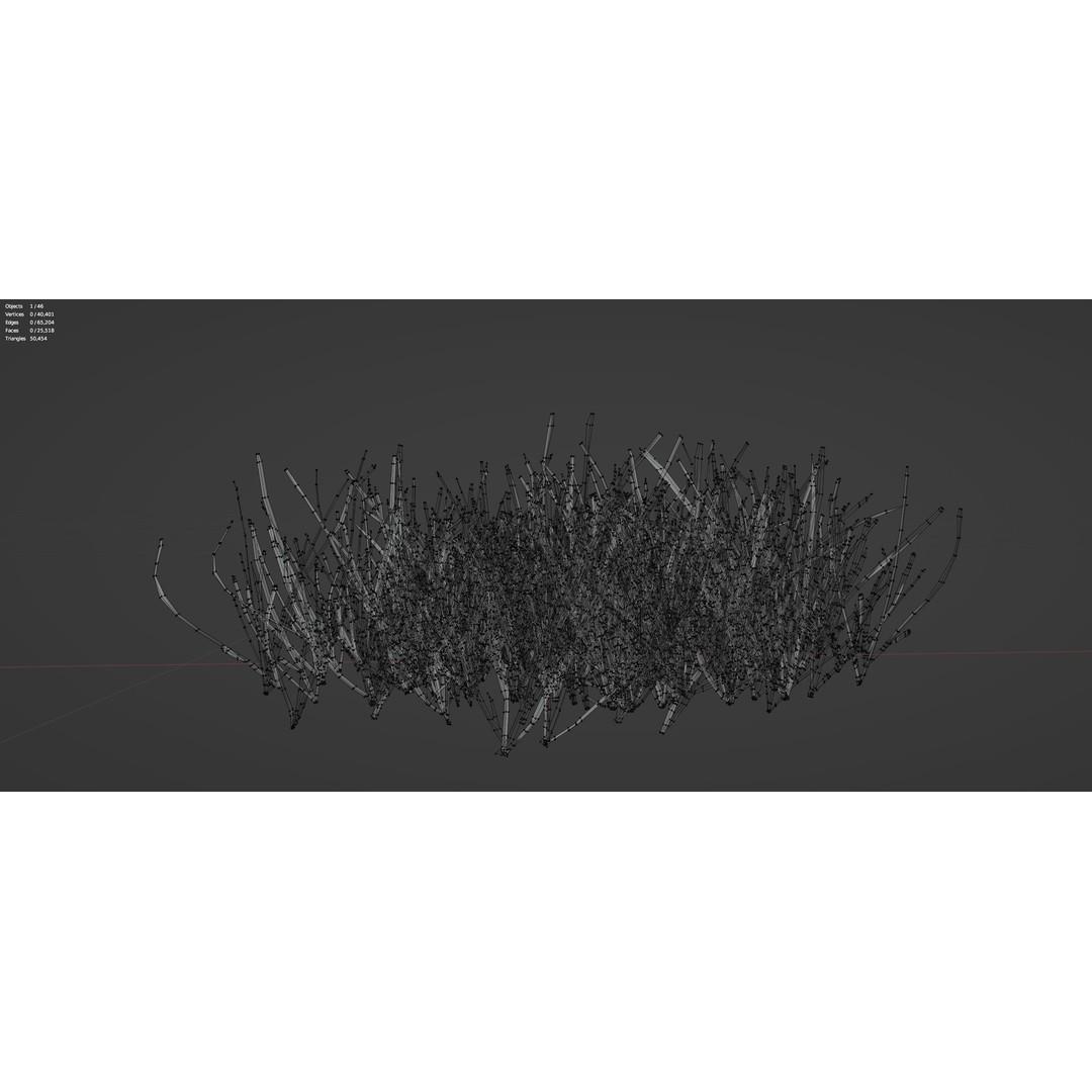 Realistic Grass 3D Model – PBR Animated Grass Patches, FBX, OBJ - View 22