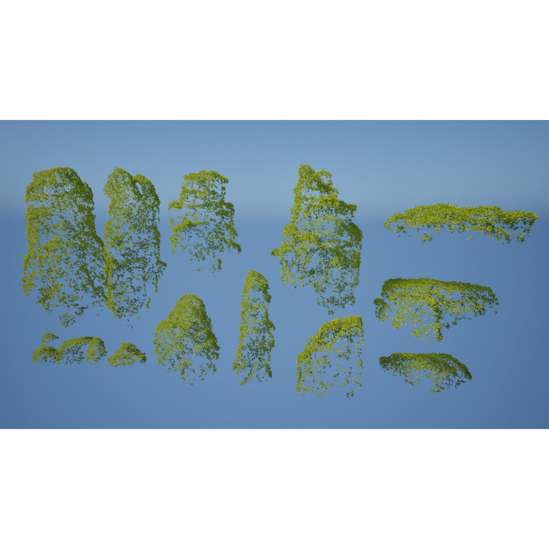 Mossy Rocks 3D Model – Low Poly Environment Asset, Game Ready