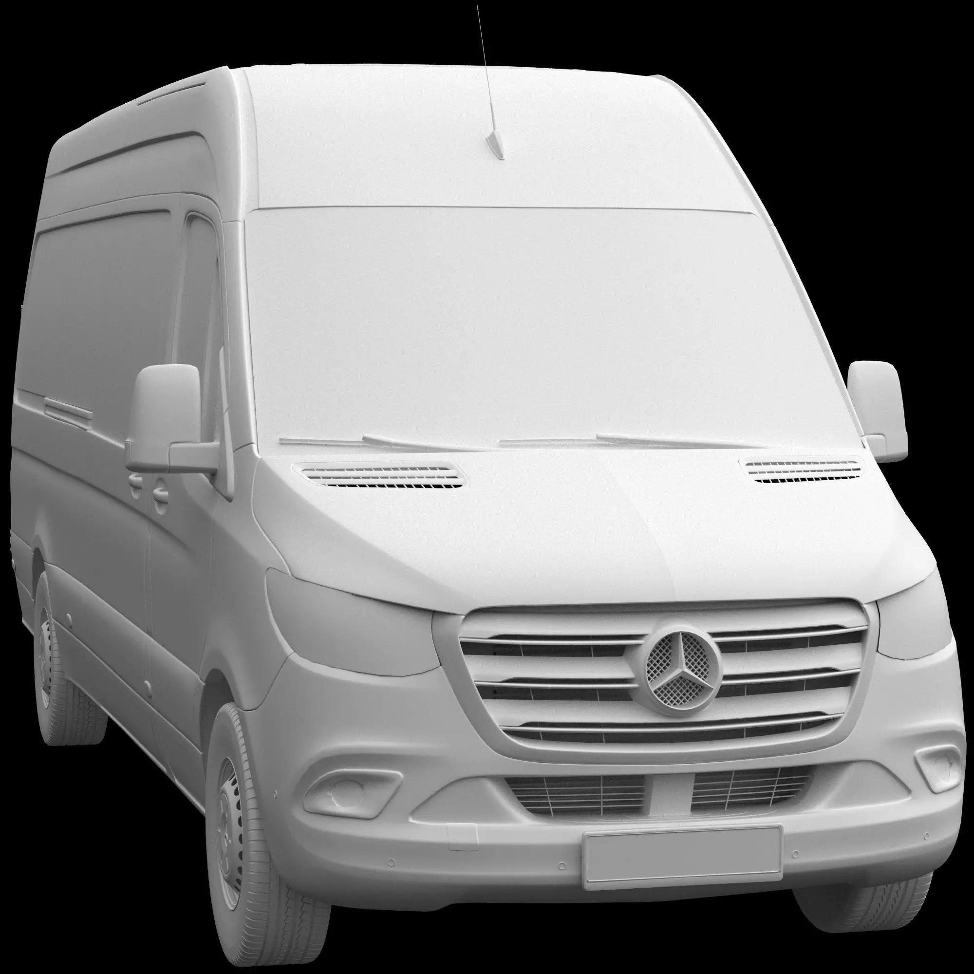 Mercedes-Benz Sprinter Long High Roof - Detailed Interior 3D Model - View 15