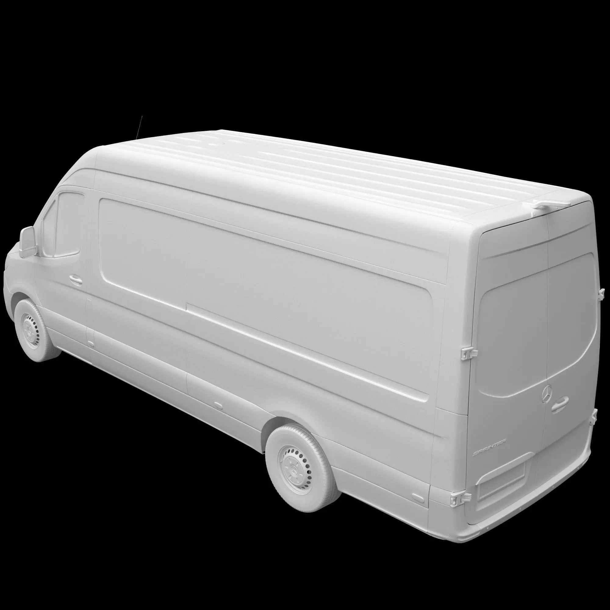 Mercedes-Benz Sprinter Long High Roof - Detailed Interior 3D Model - View 16