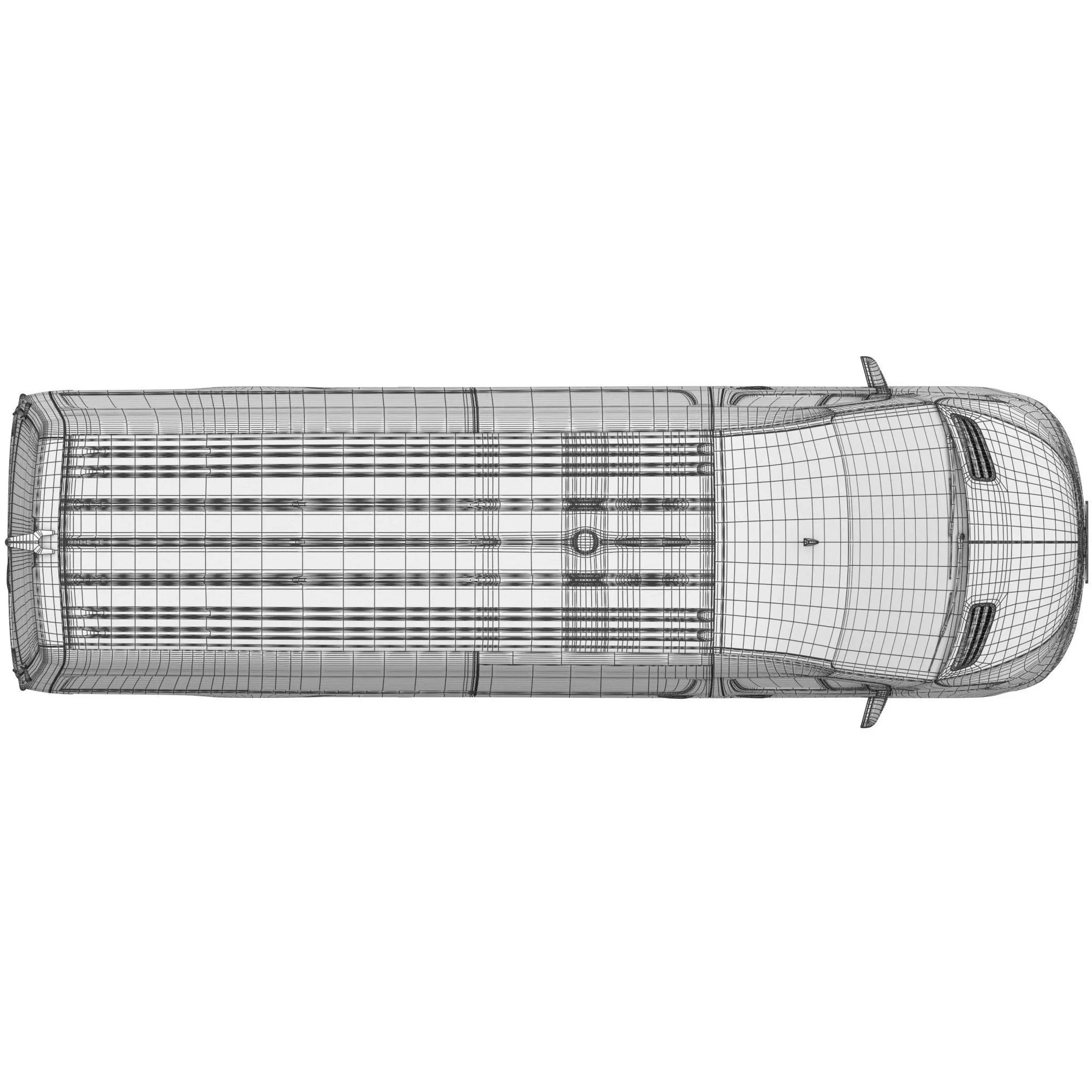 Mercedes-Benz Sprinter Long High Roof - Detailed Interior 3D Model - View 23