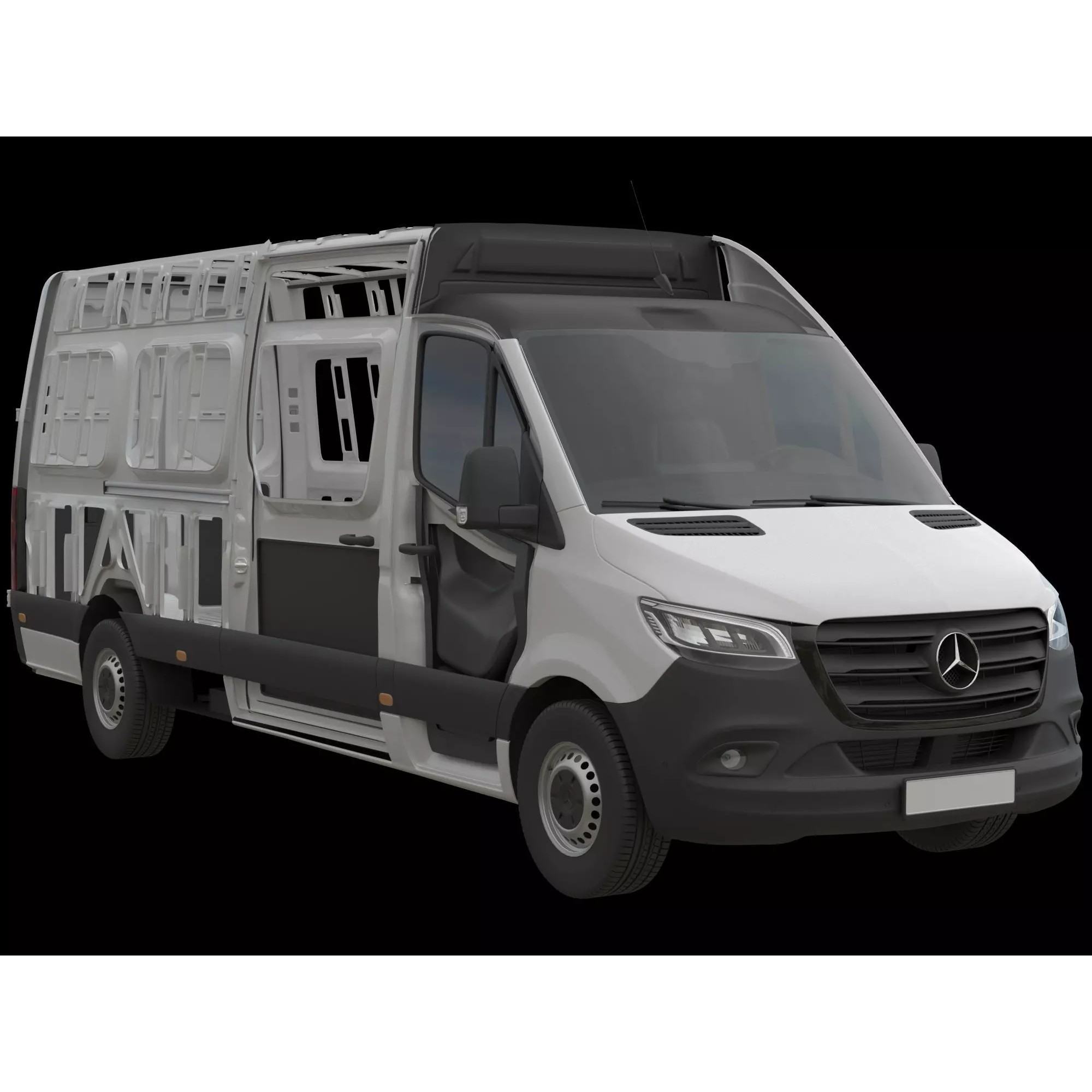 Mercedes-Benz Sprinter Long High Roof - Detailed Interior 3D Model - View 27