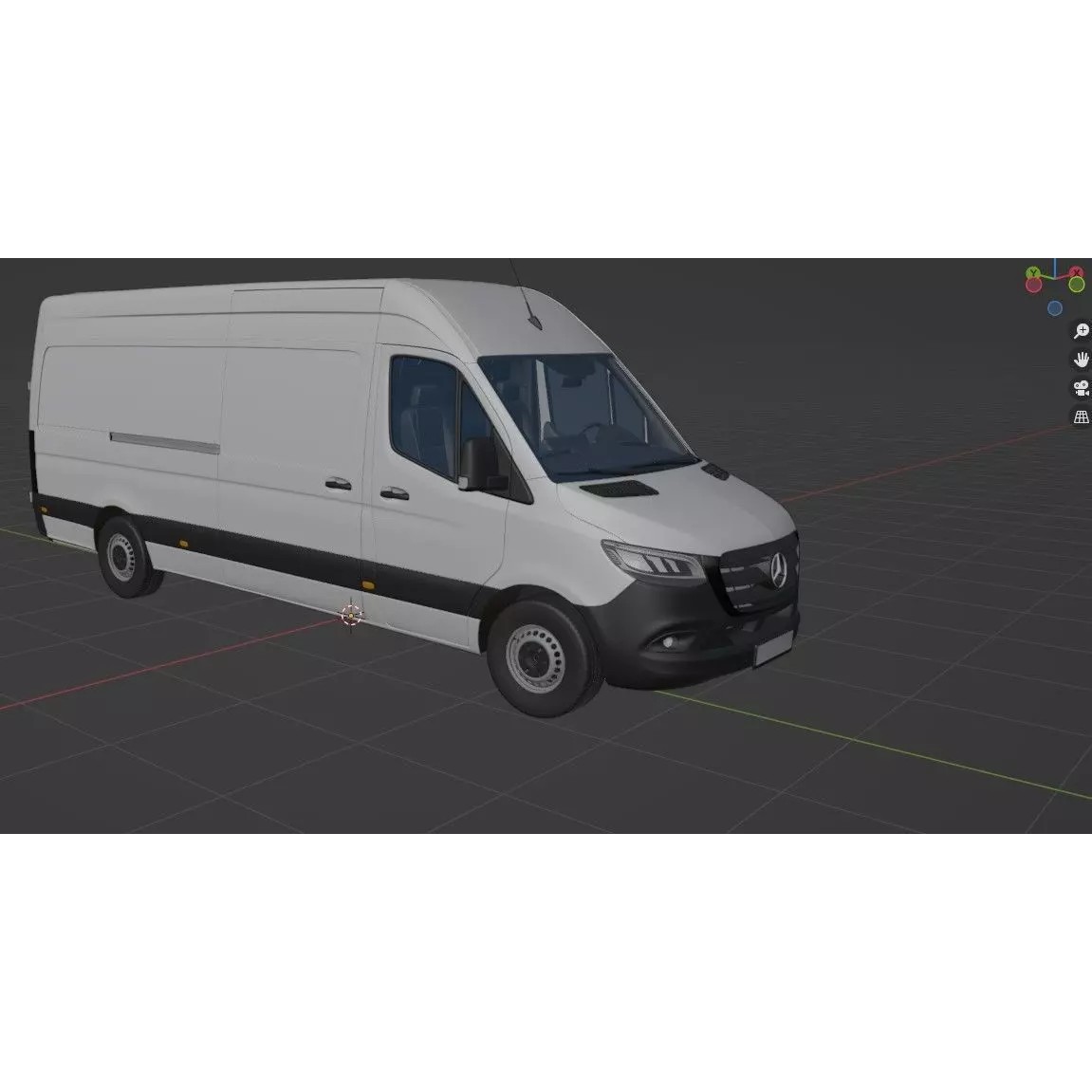 Mercedes-Benz Sprinter Long High Roof - Detailed Interior 3D Model - View 33