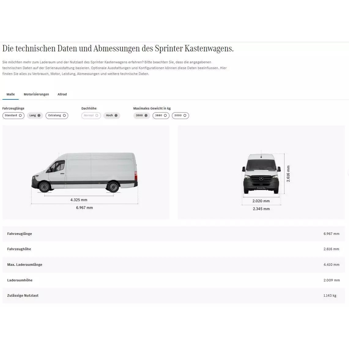 Mercedes-Benz Sprinter Long High Roof - Detailed Interior 3D Model - View 34