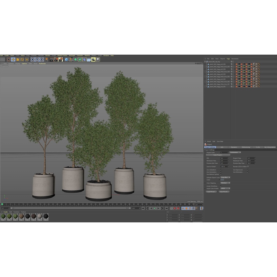 Plants Collection 846 3D Model – High Quality PBR Assets, FBX, OBJ