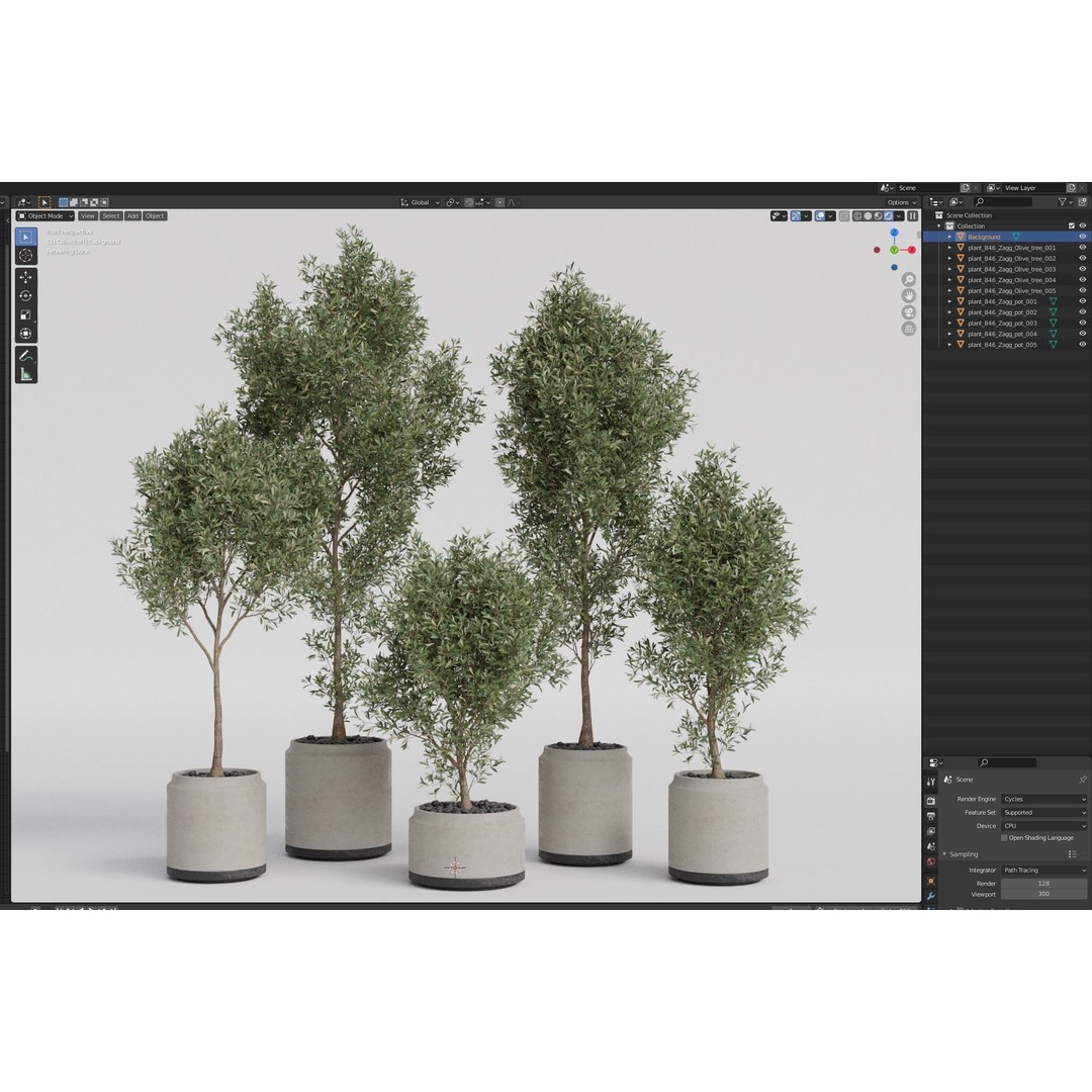 Plants Collection 846 3D Model – High Quality PBR Assets, FBX, OBJ - View 7