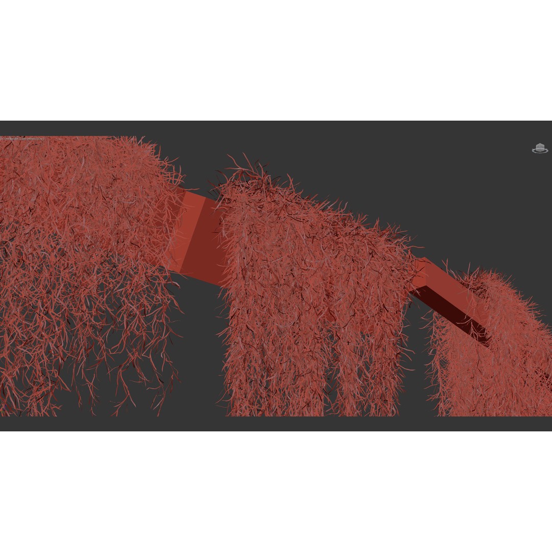 Tillandsia usneoides 3D Model – Spanish Moss, PBR Textures, FBX - View 13
