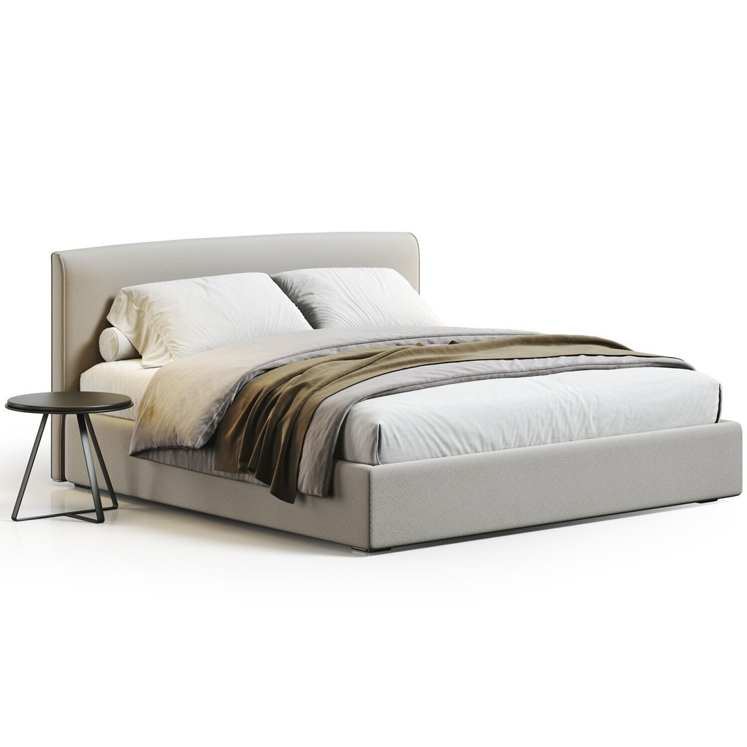 Bed Collection 3D Model – Modern Bedroom Furniture Set, FBX & OBJ - View 38