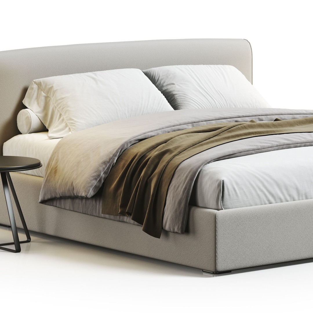 Bed Collection 3D Model – Modern Bedroom Furniture Set, FBX & OBJ - View 40