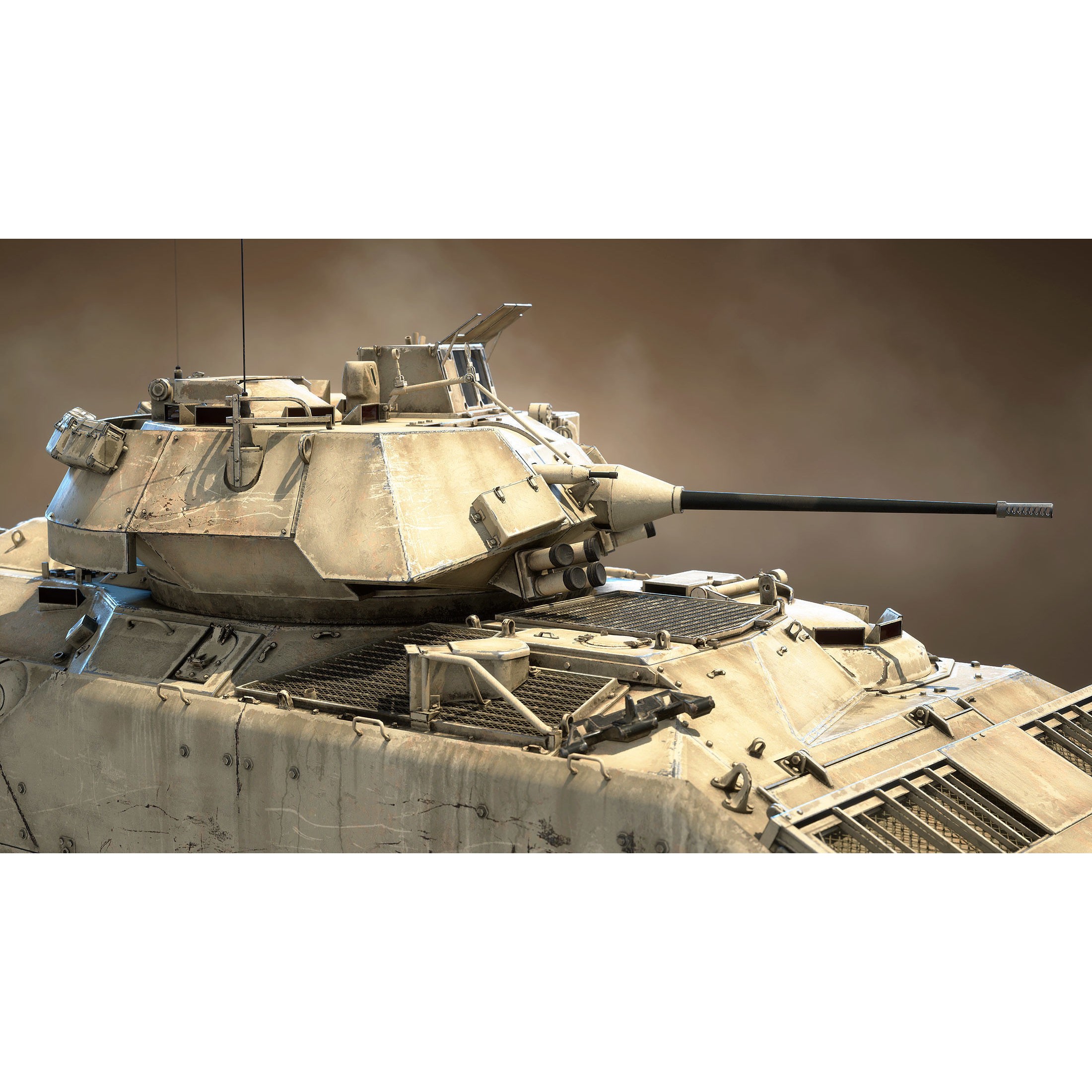 M2 Bradley - Low-Poly Game-Ready 3D Model - View 13
