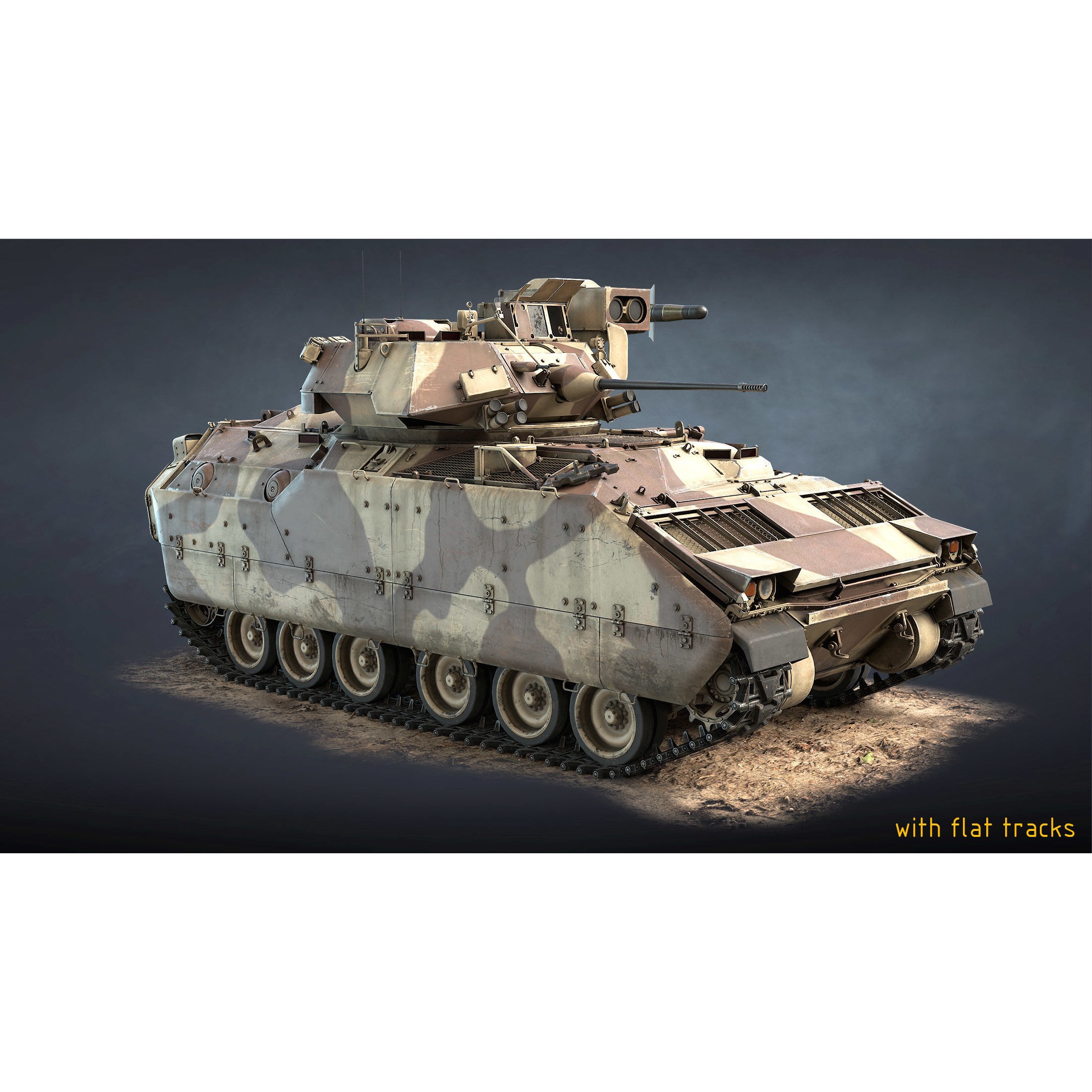 M2 Bradley - Low-Poly Game-Ready 3D Model - View 18