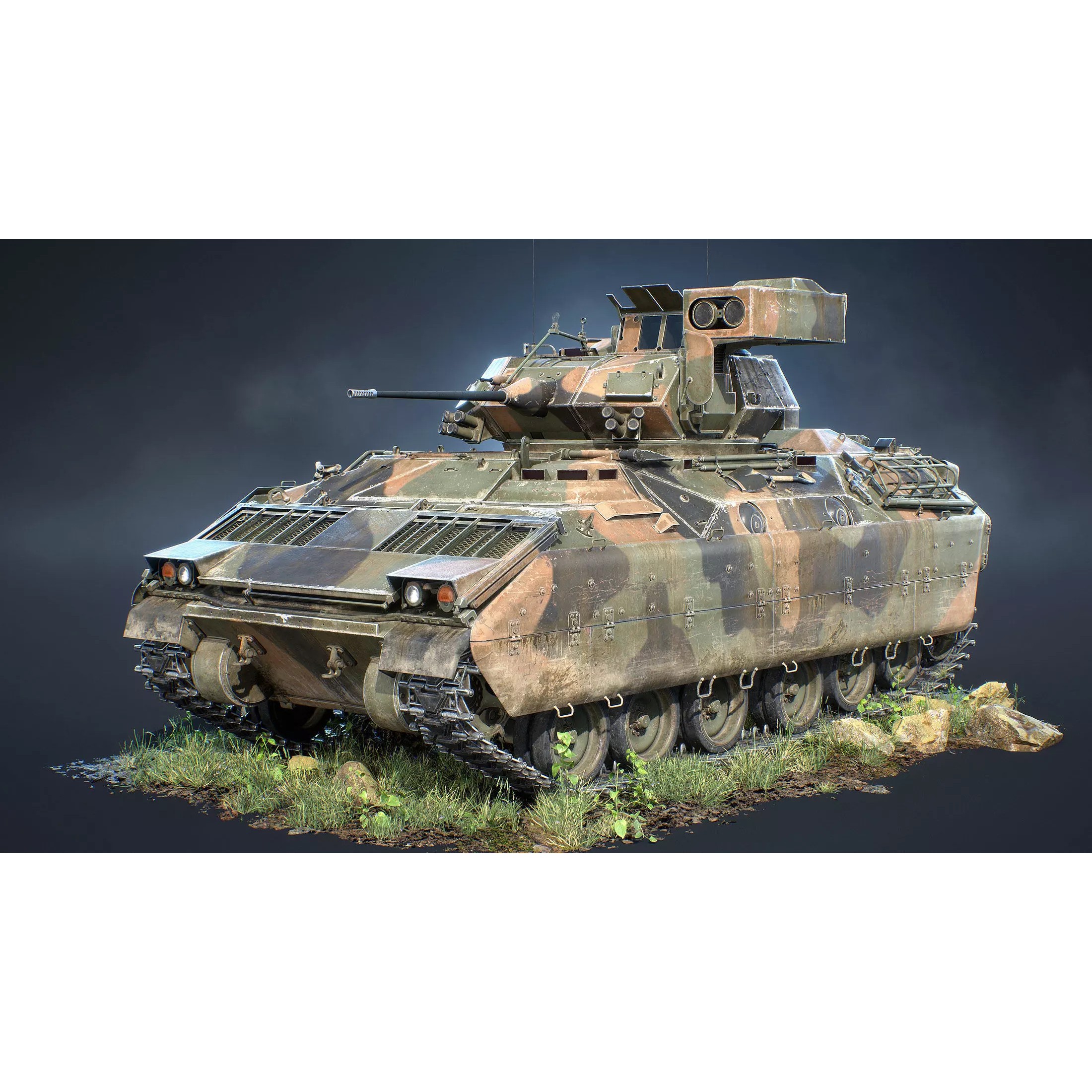 M2 Bradley - Low-Poly Game-Ready 3D Model - View 2