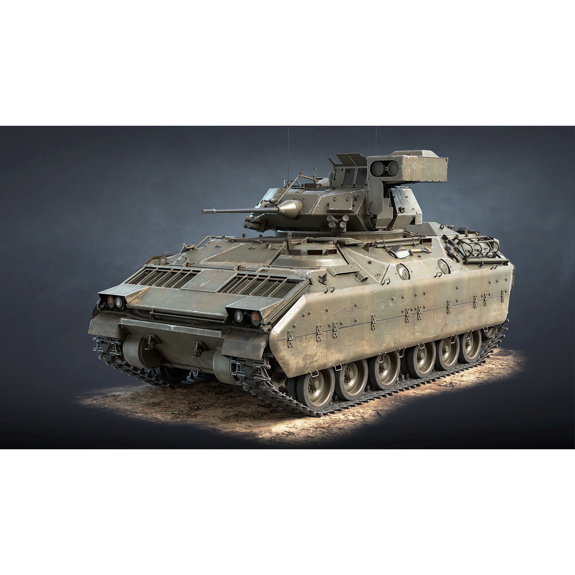 M2 Bradley - Low-Poly Game-Ready 3D Model - View 20