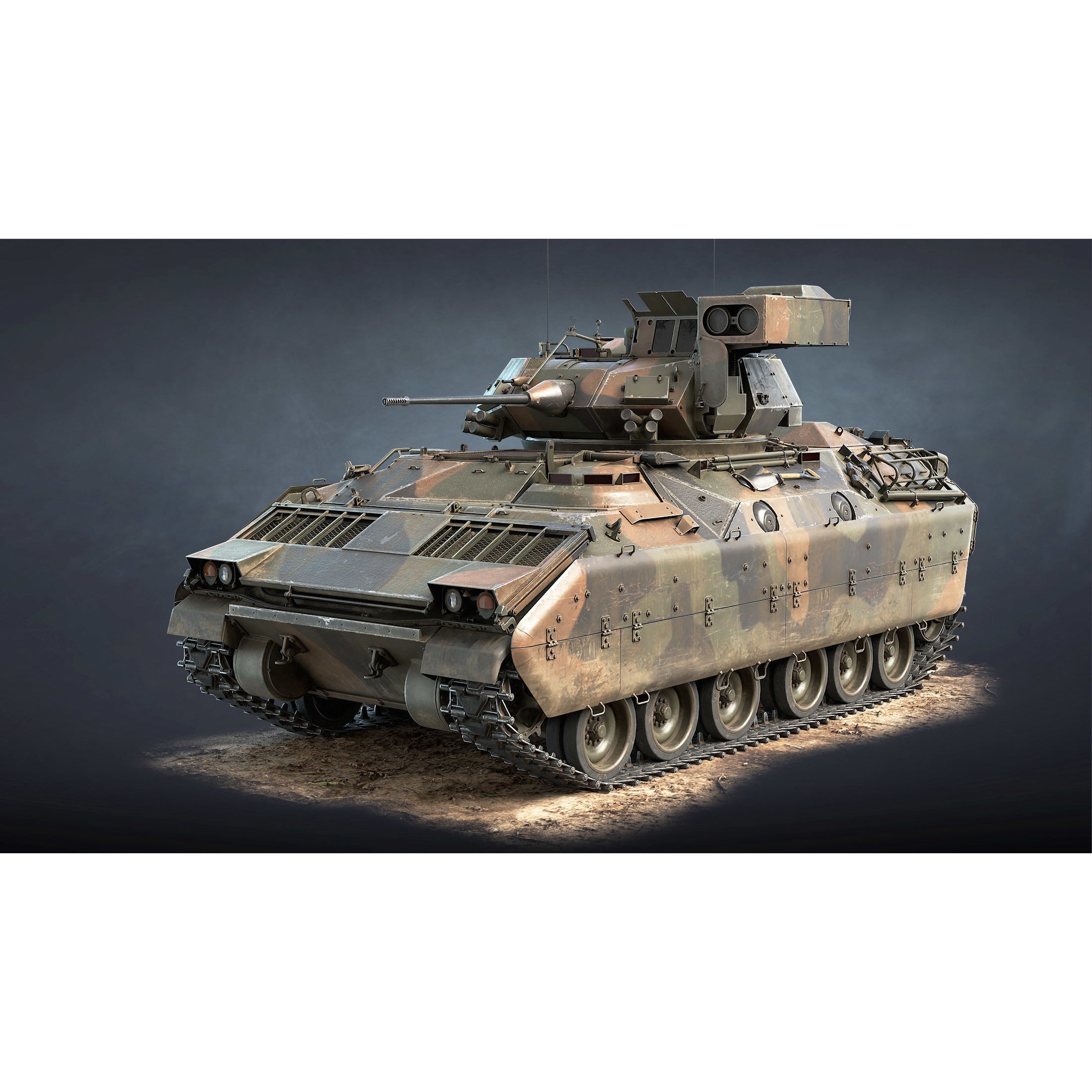 M2 Bradley - Low-Poly Game-Ready 3D Model - View 21