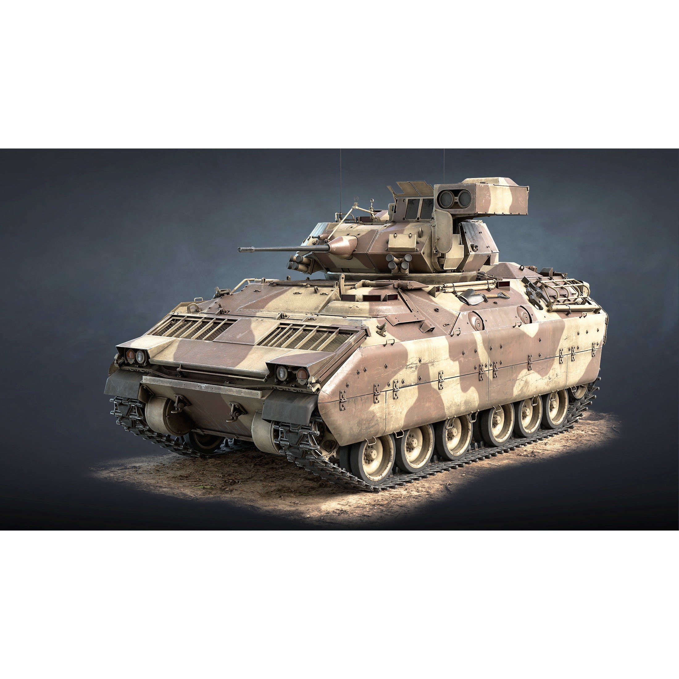 M2 Bradley - Low-Poly Game-Ready 3D Model - View 23