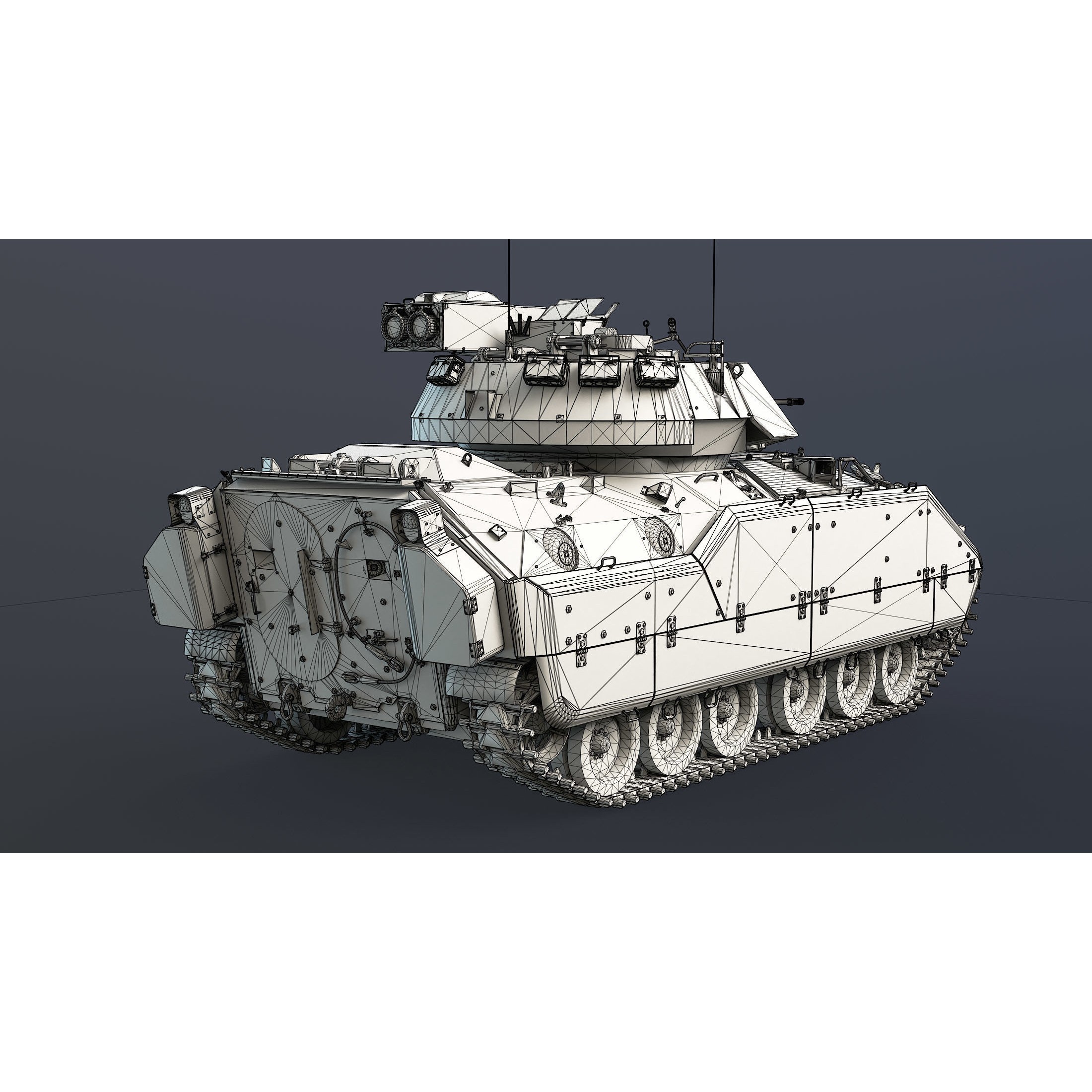 M2 Bradley - Low-Poly Game-Ready 3D Model - View 25