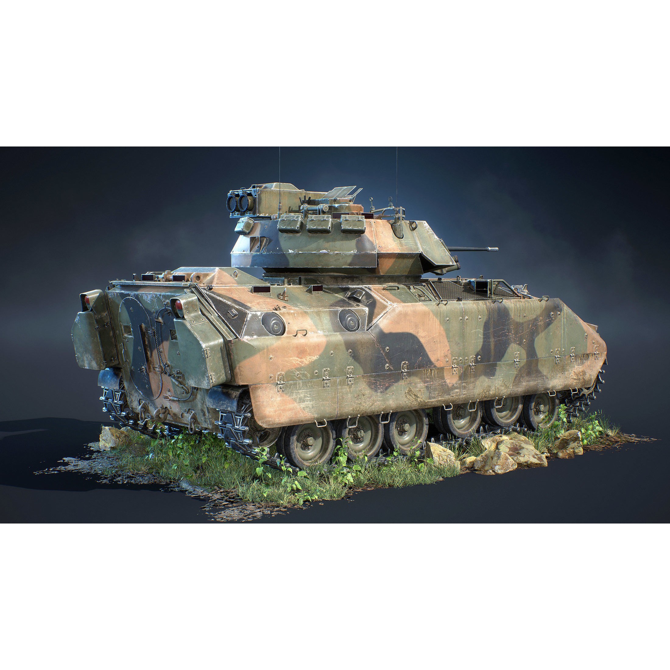 M2 Bradley - Low-Poly Game-Ready 3D Model - View 5