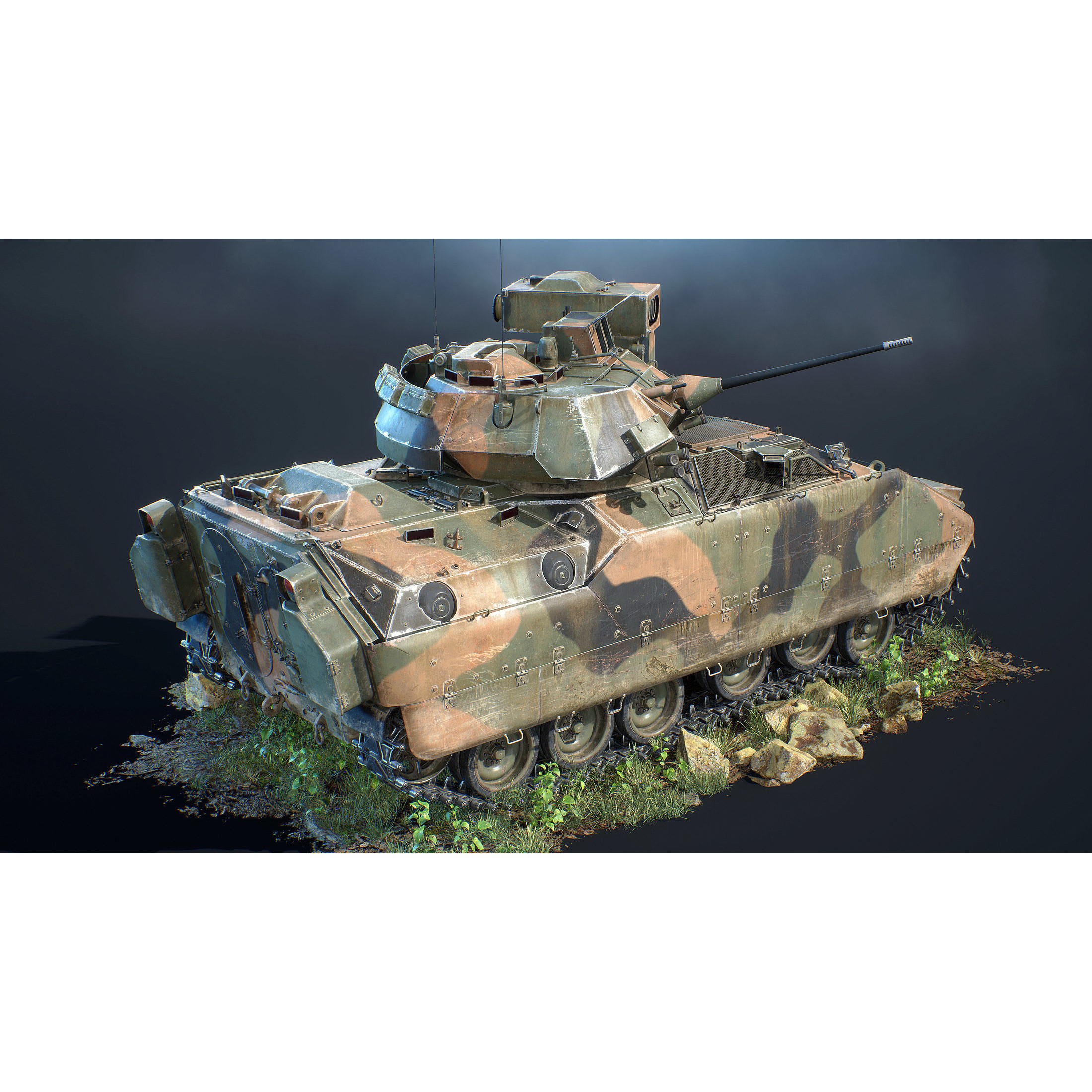 M2 Bradley - Low-Poly Game-Ready 3D Model - View 6