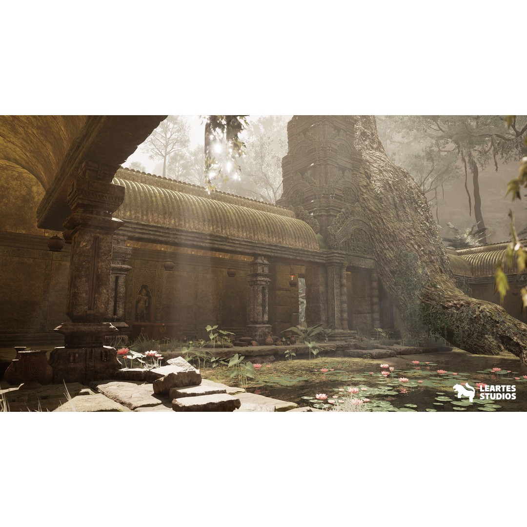 Jungle Ruins 3D Model – Low Poly Ancient Environment, Game Ready - View 12