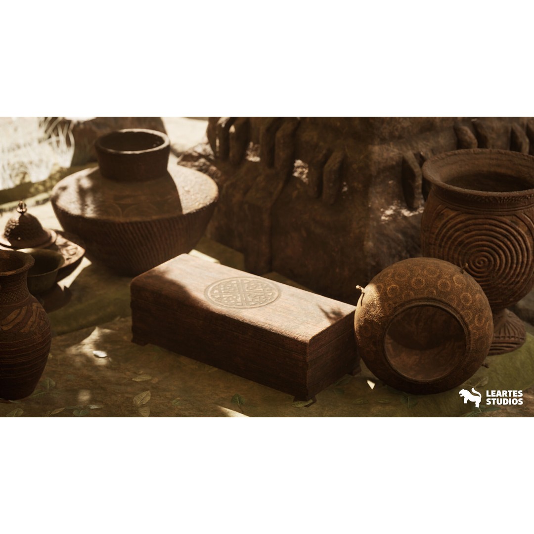 Jungle Ruins 3D Model – Low Poly Ancient Environment, Game Ready - View 14