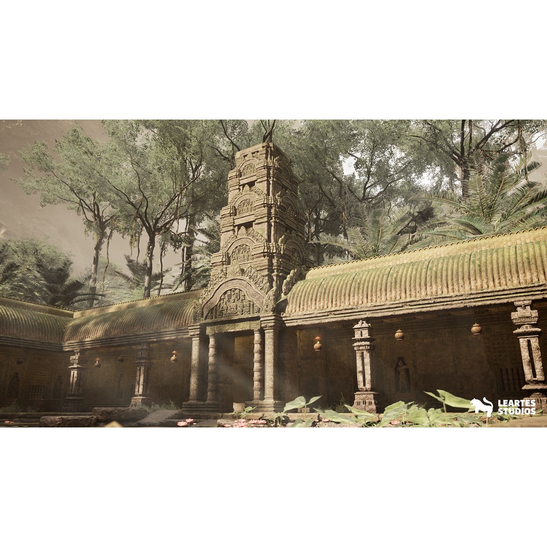 Jungle Ruins 3D Model – Low Poly Ancient Environment, Game Ready - View 18