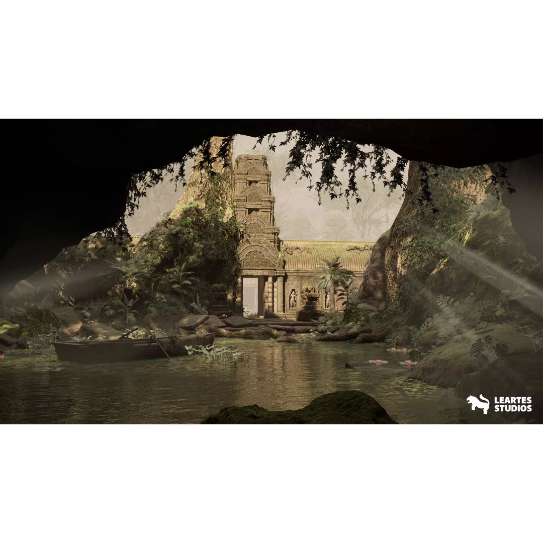 Jungle Ruins 3D Model – Low Poly Ancient Environment, Game Ready - View 2