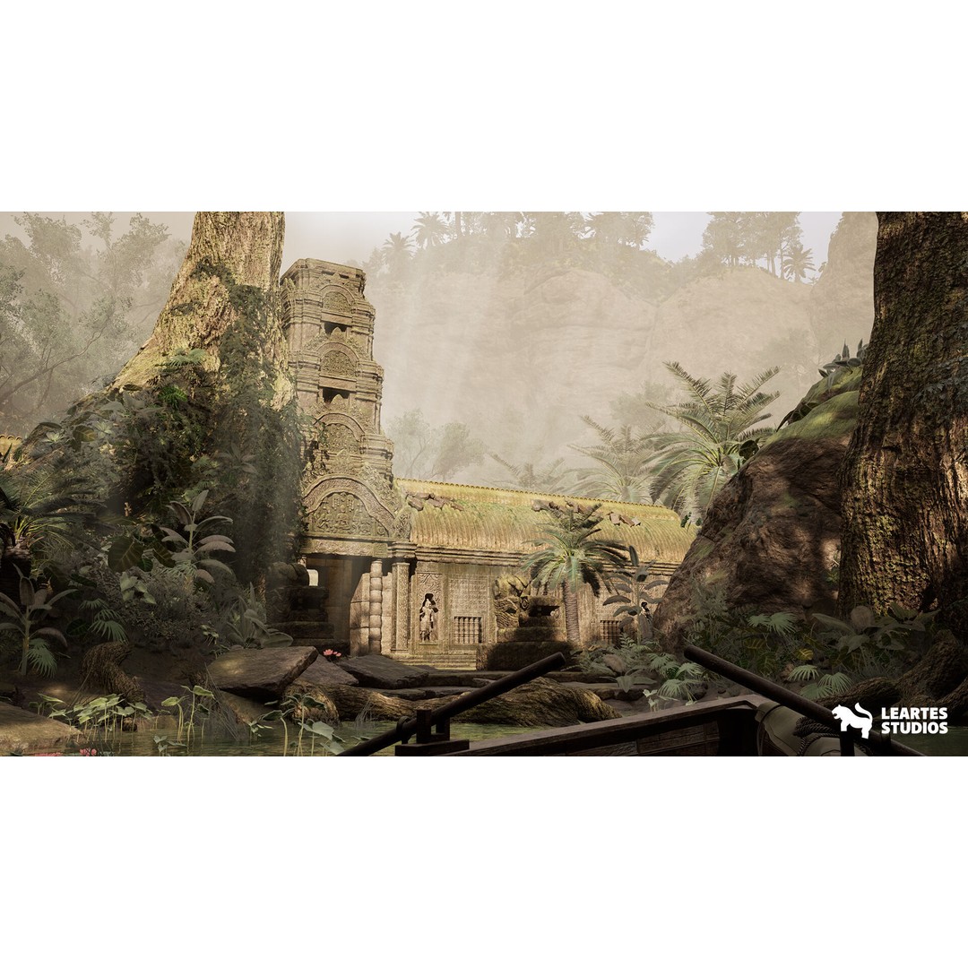 Jungle Ruins 3D Model – Low Poly Ancient Environment, Game Ready - View 6