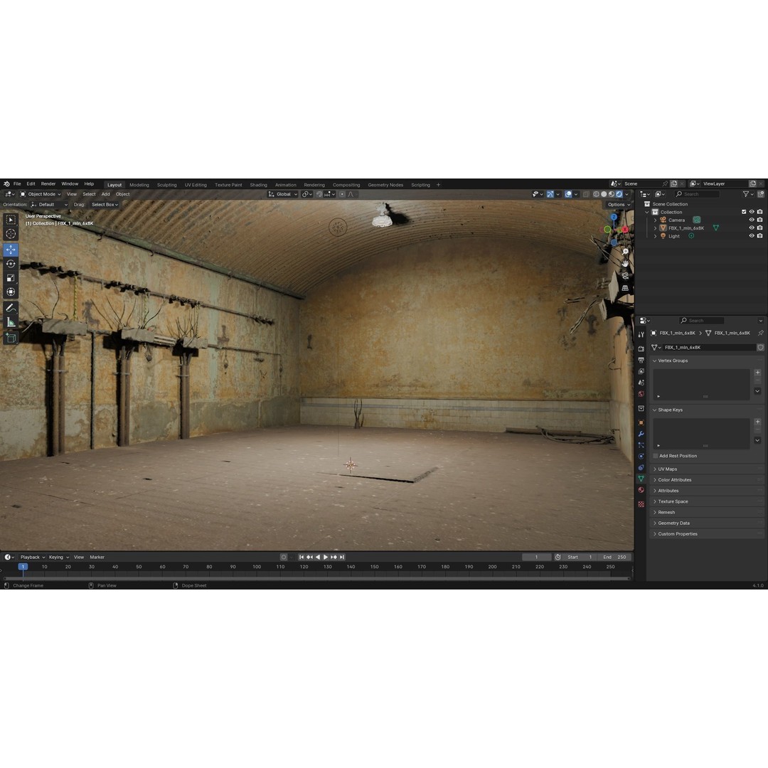 Abandoned Electrical Switchboard Room 3D Model – High Poly Scanned Asset, FBX & OBJ - View 11