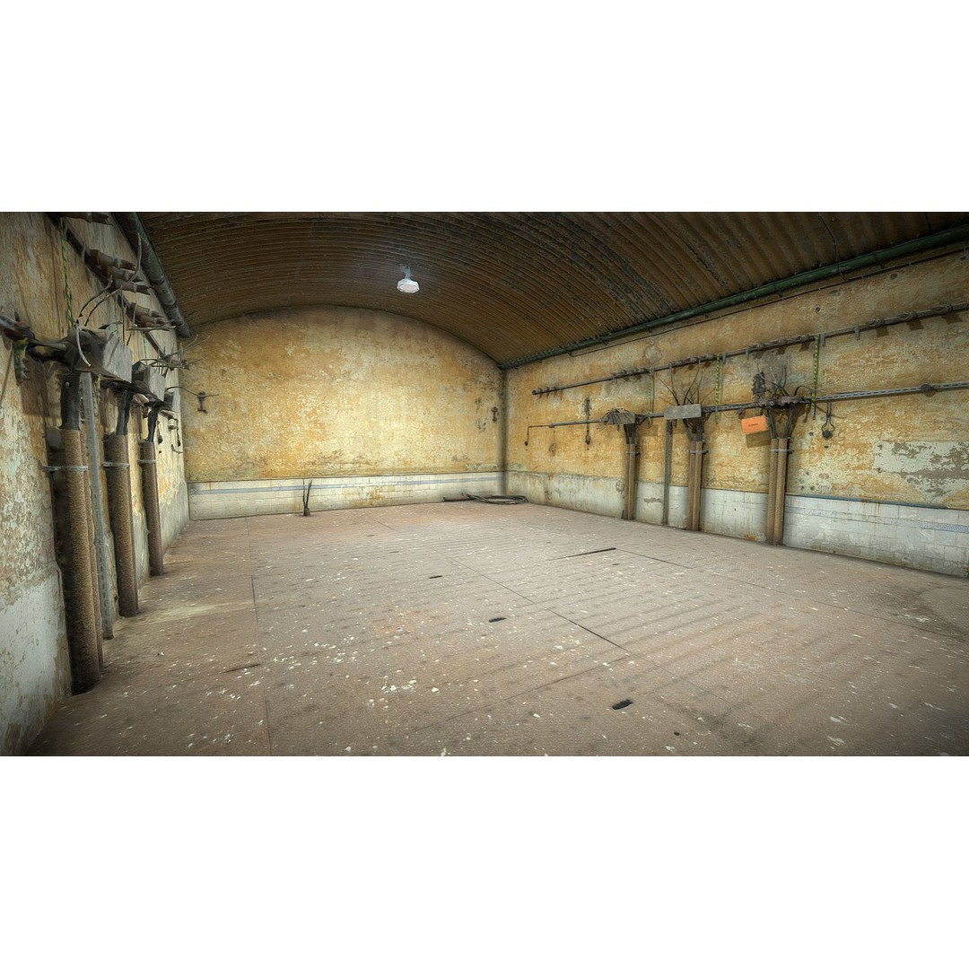 Abandoned Electrical Switchboard Room 3D Model – High Poly Scanned Asset, FBX & OBJ - View 4