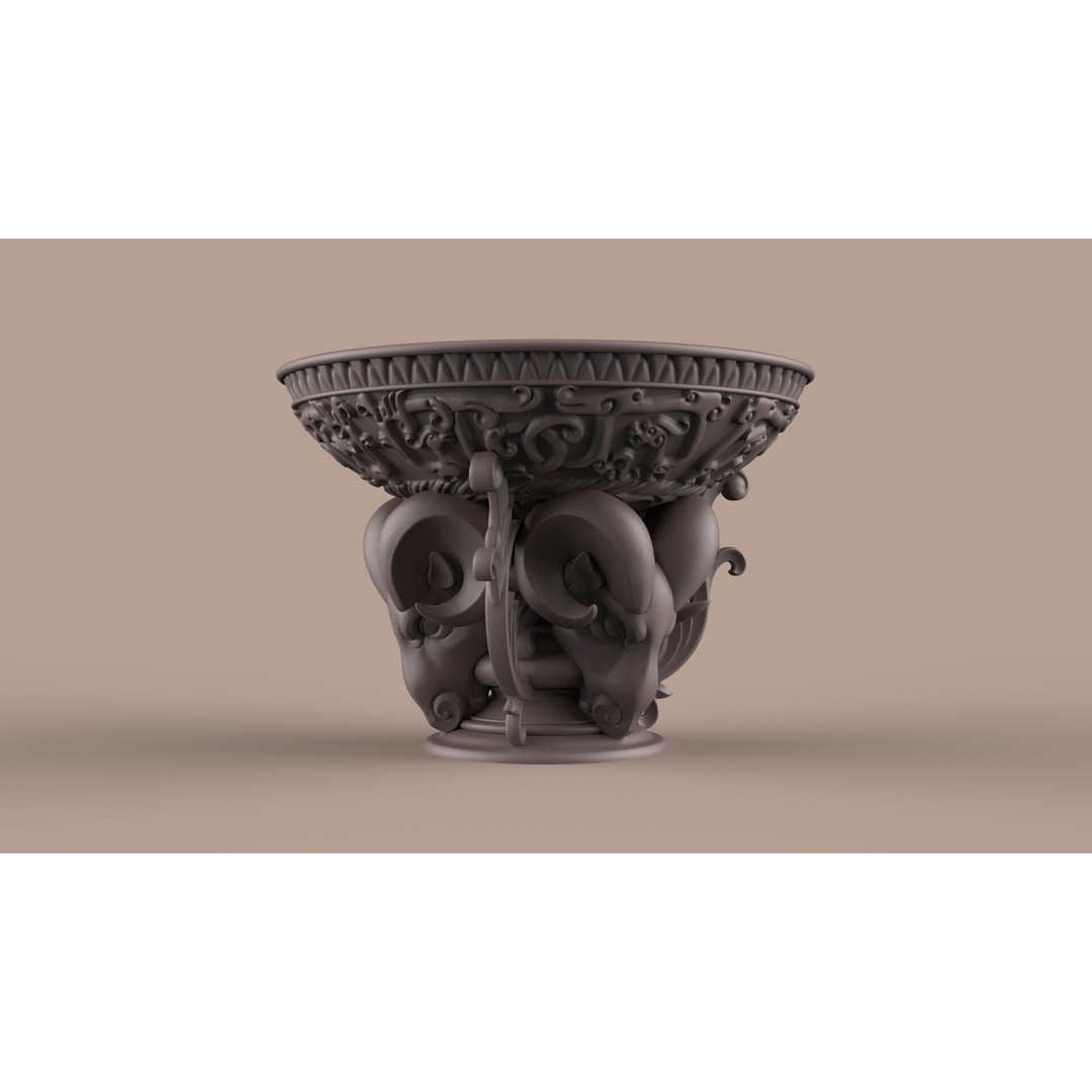 Flower Pot 3D Model – Classic Decorative Vase for Garden Use, FBX - View 10