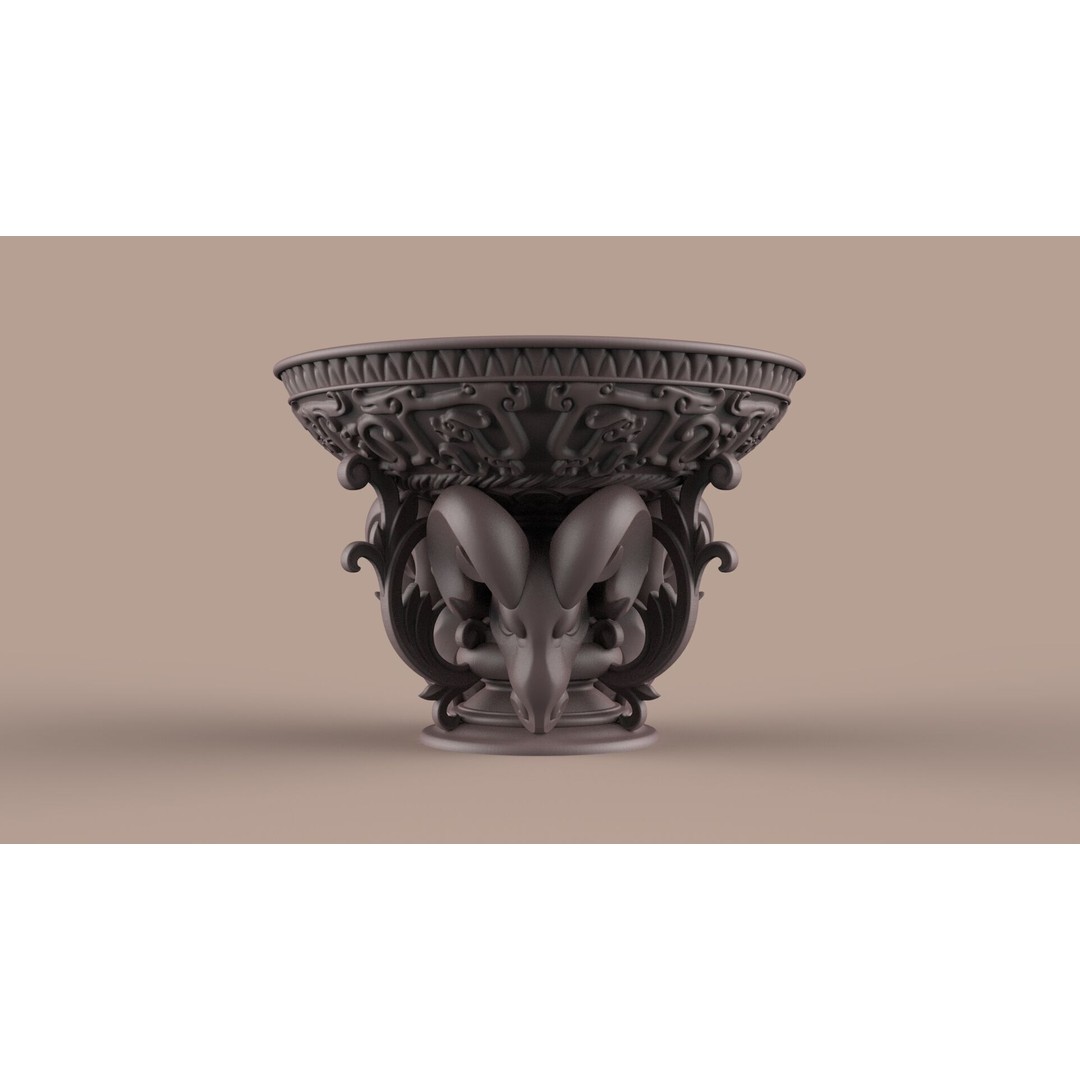 Flower Pot 3D Model – Classic Decorative Vase for Garden Use, FBX - View 11