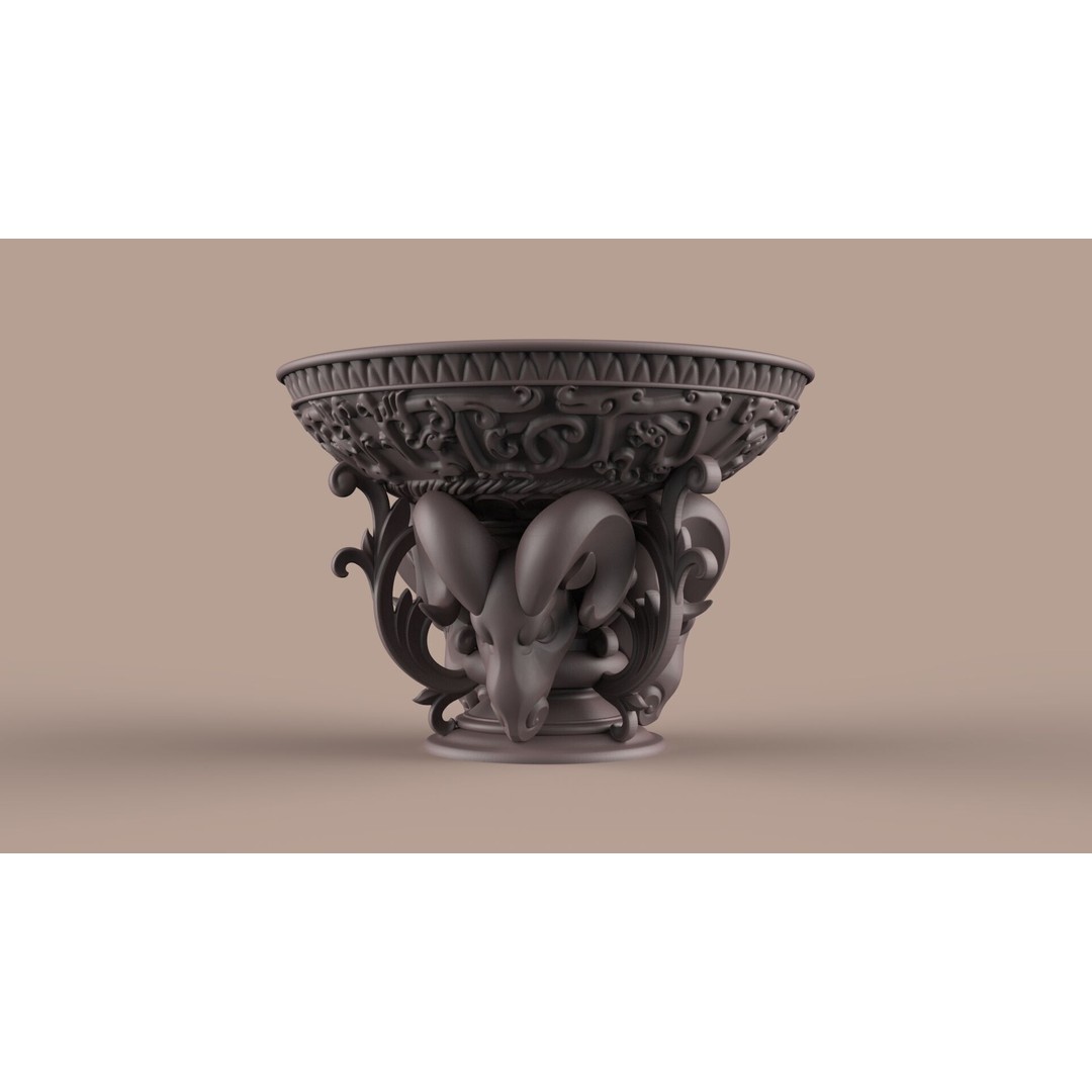 Flower Pot 3D Model – Classic Decorative Vase for Garden Use, FBX - View 14