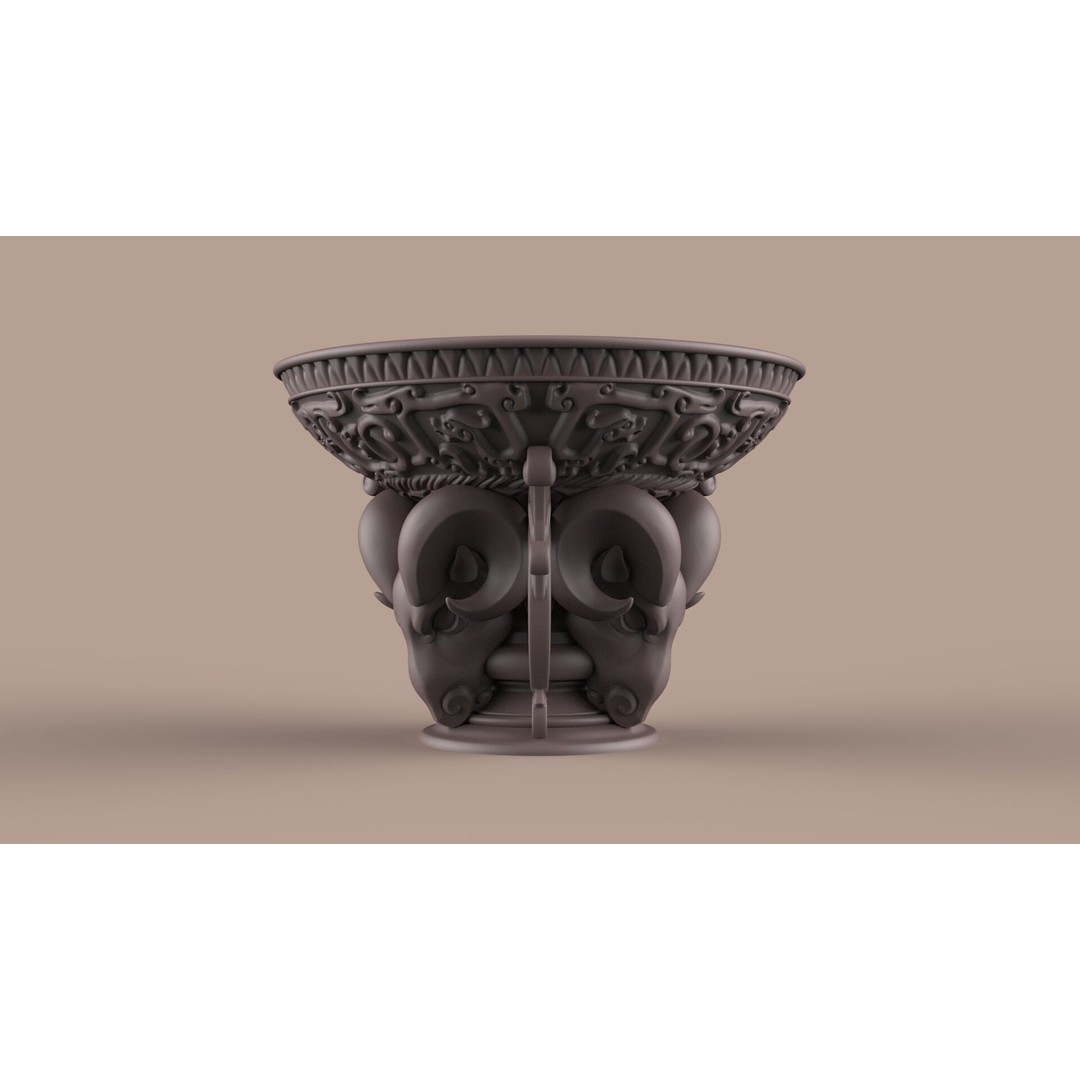 Flower Pot 3D Model – Classic Decorative Vase for Garden Use, FBX - View 15
