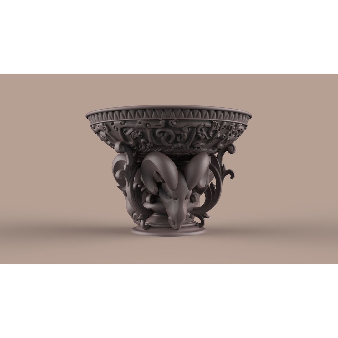 Flower Pot 3D Model – Classic Decorative Vase for Garden Use, FBX - View 16