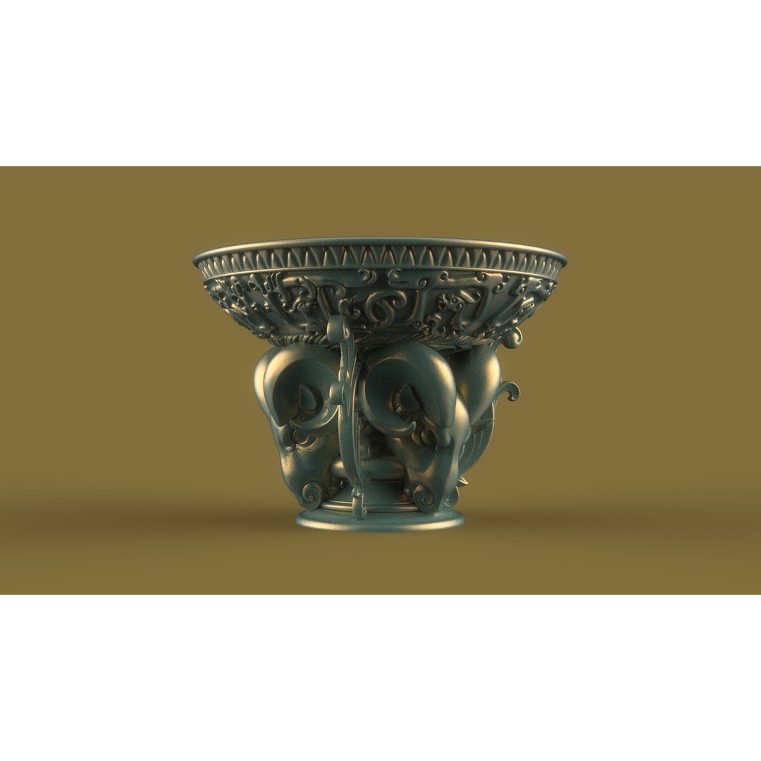 Flower Pot 3D Model – Classic Decorative Vase for Garden Use, FBX - View 18