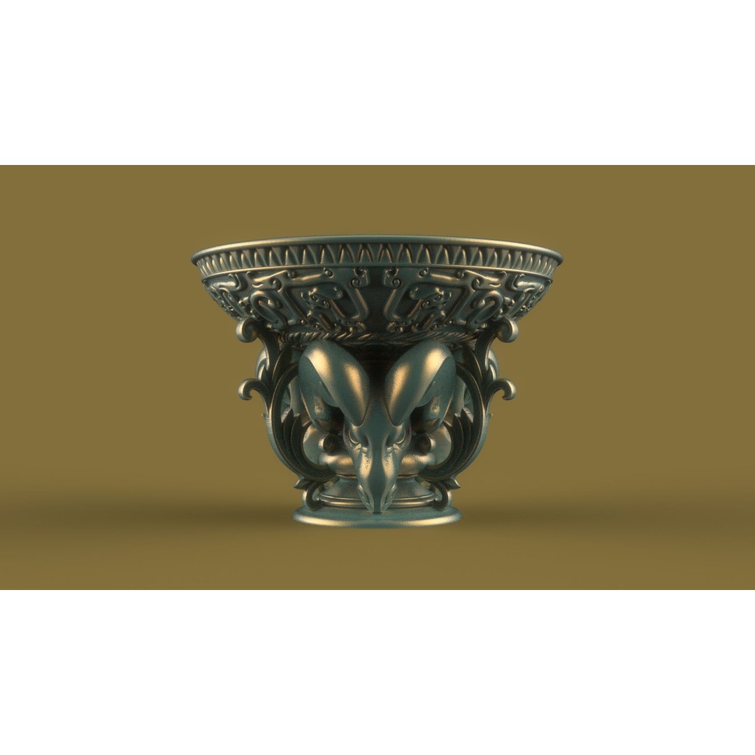 Flower Pot 3D Model – Classic Decorative Vase for Garden Use, FBX - View 19